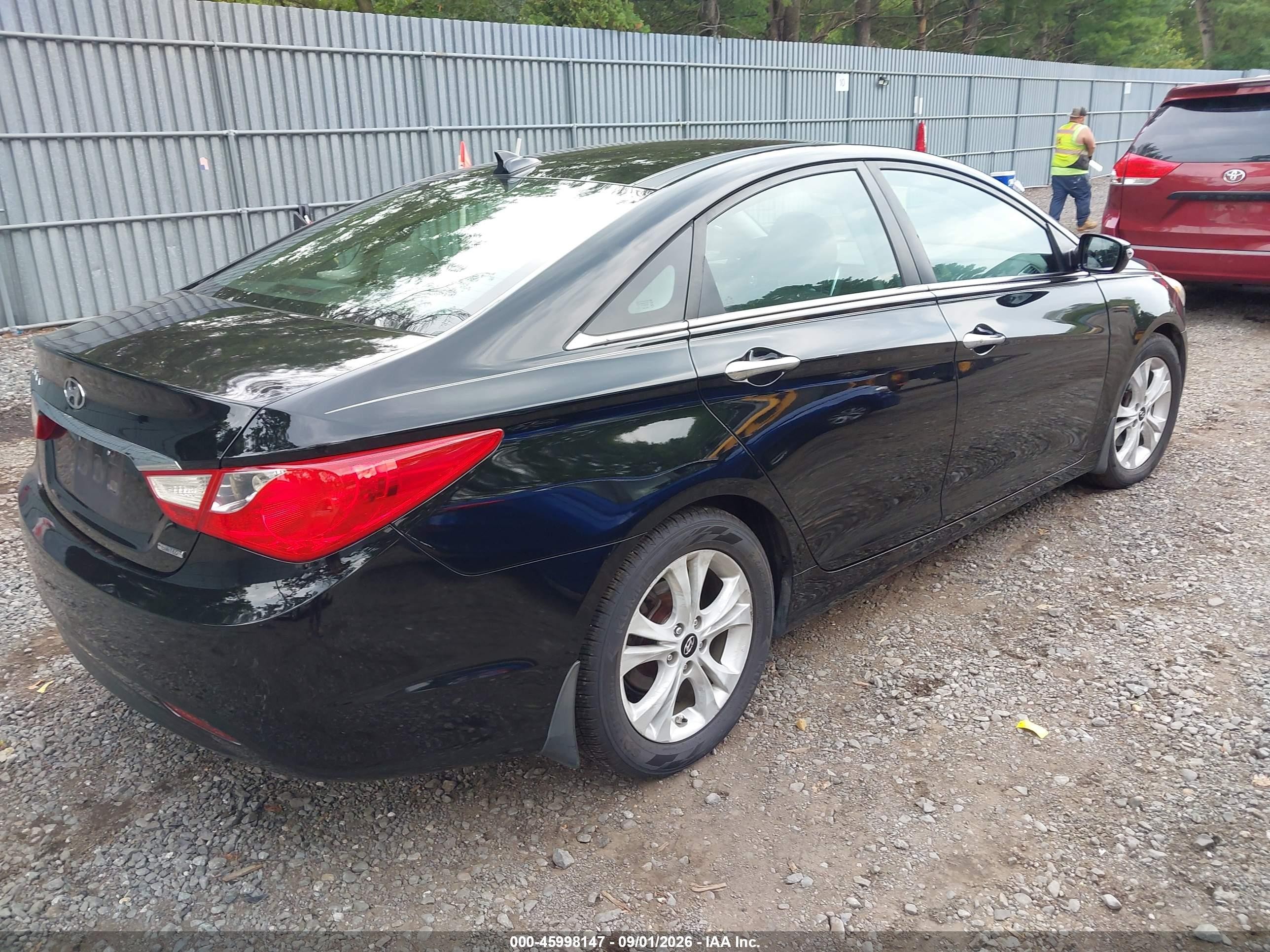 2012 Hyundai Sonata Limited Black vin: 5NPEC4AC1CH353531