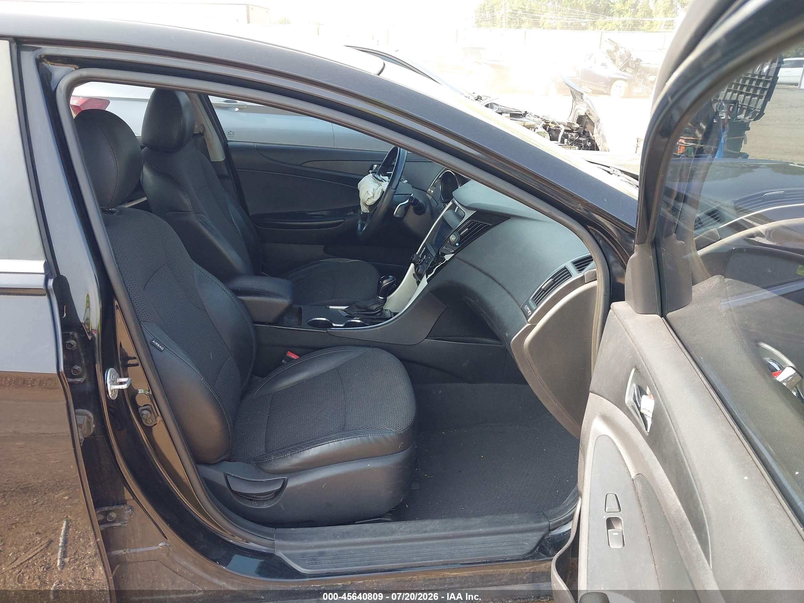 2012 Hyundai Sonata Se Black vin: 5NPEC4AC1CH389087