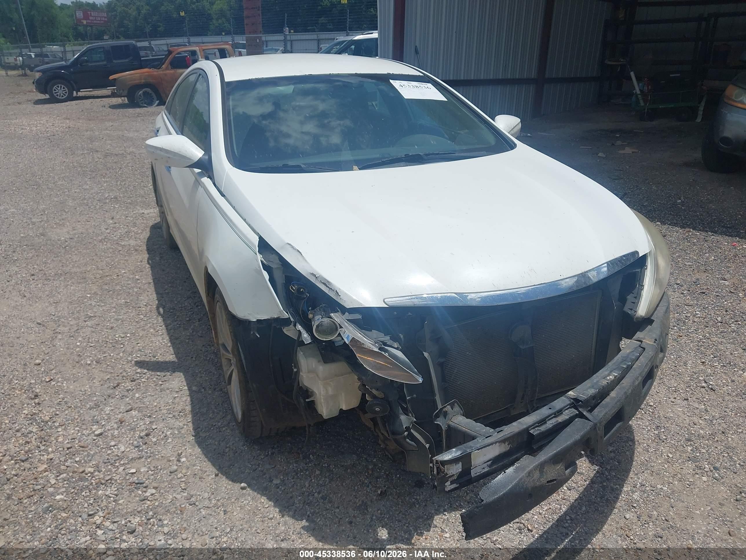 2012 Hyundai Sonata Se White vin: 5NPEC4AC1CH422380
