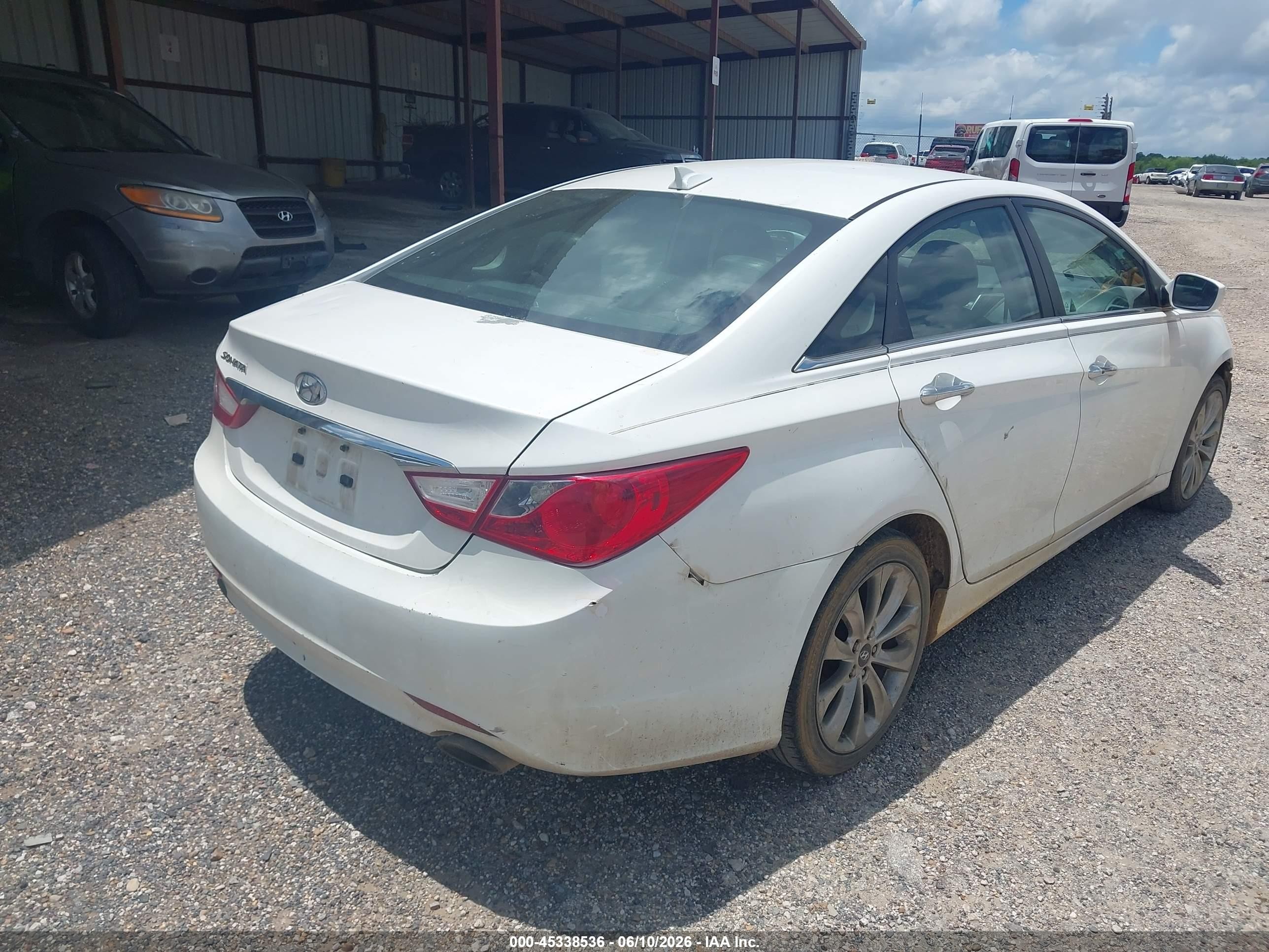 2012 Hyundai Sonata Se White vin: 5NPEC4AC1CH422380
