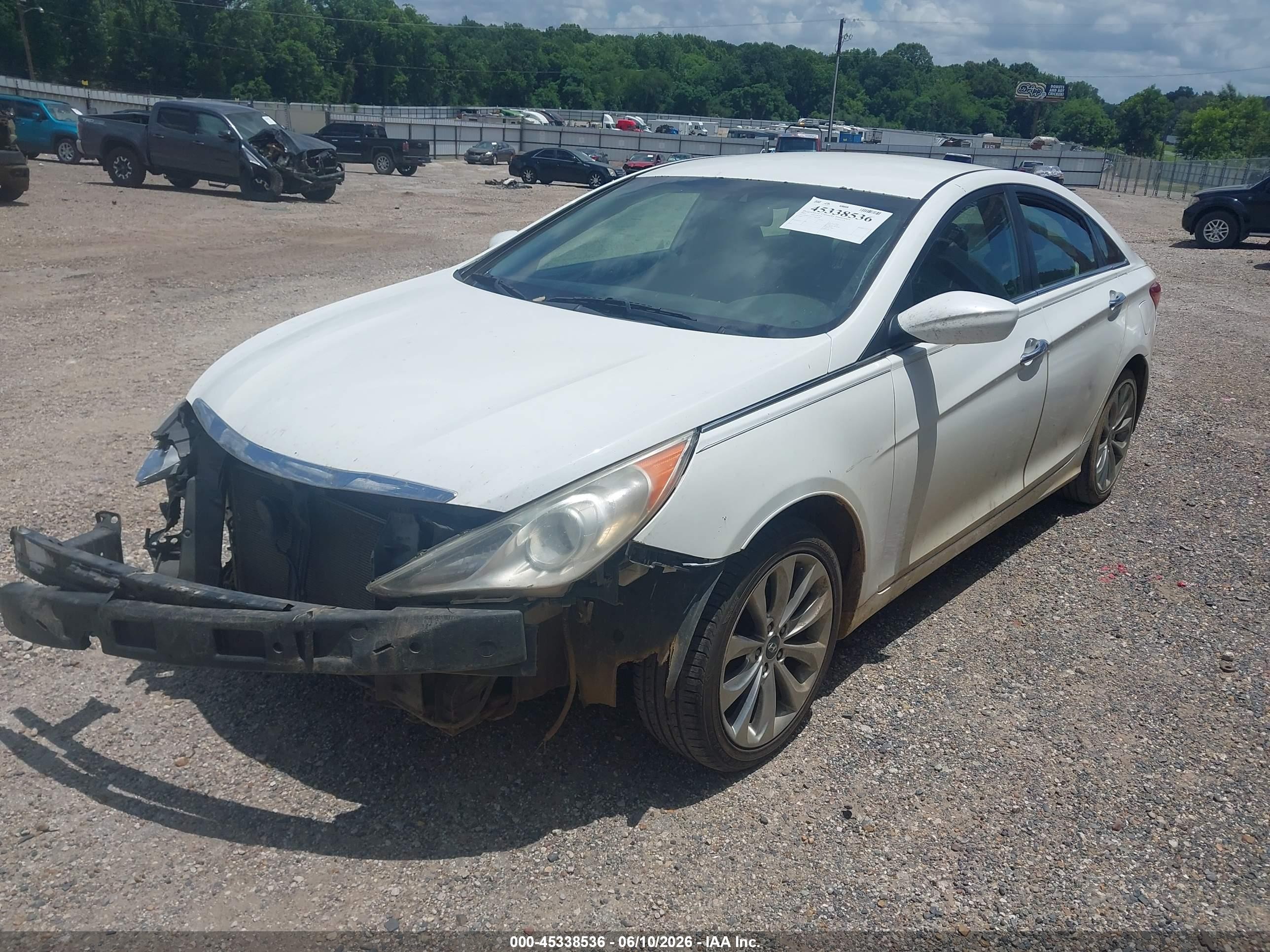2012 Hyundai Sonata Se White vin: 5NPEC4AC1CH422380