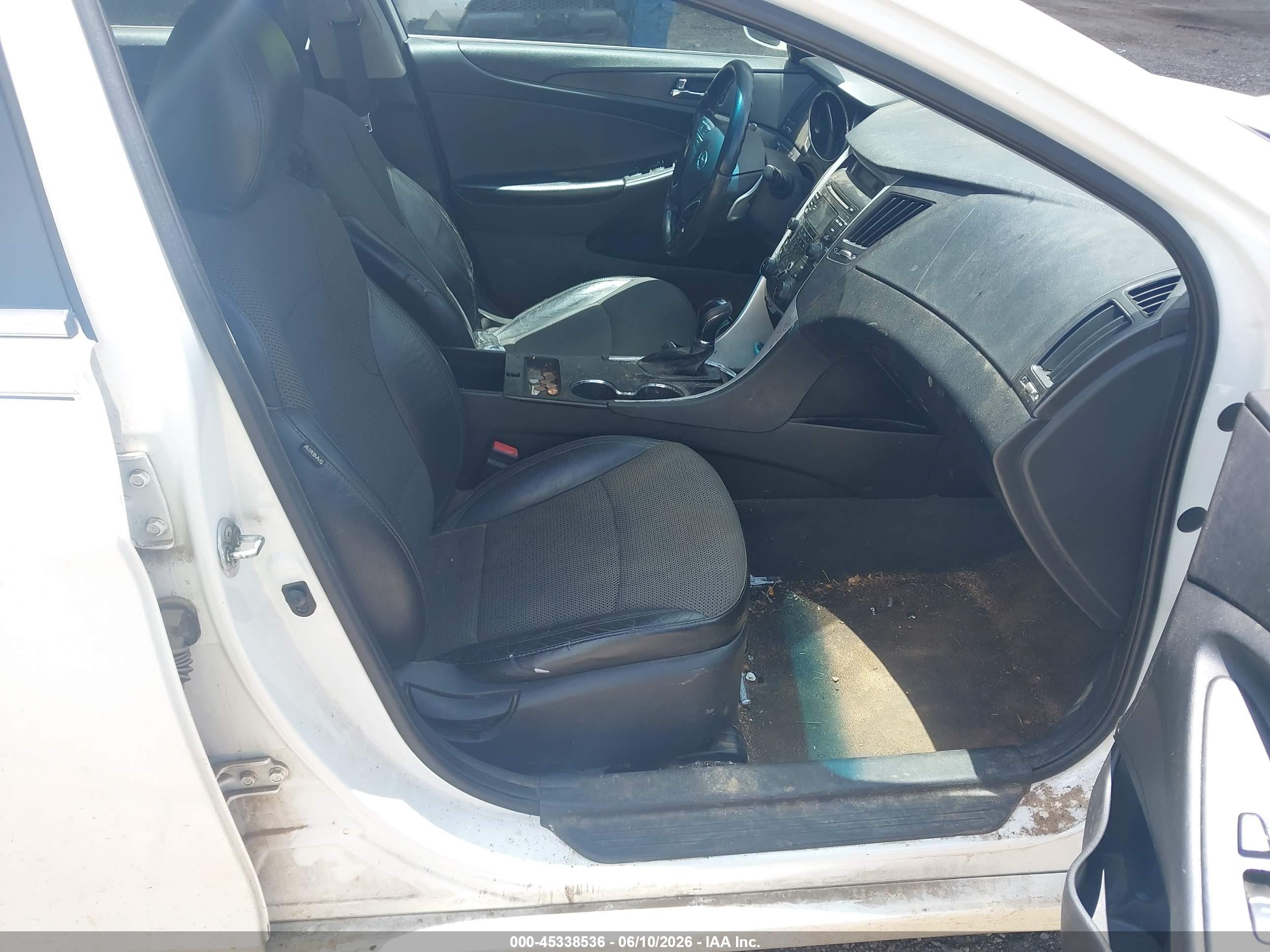 2012 Hyundai Sonata Se White vin: 5NPEC4AC1CH422380