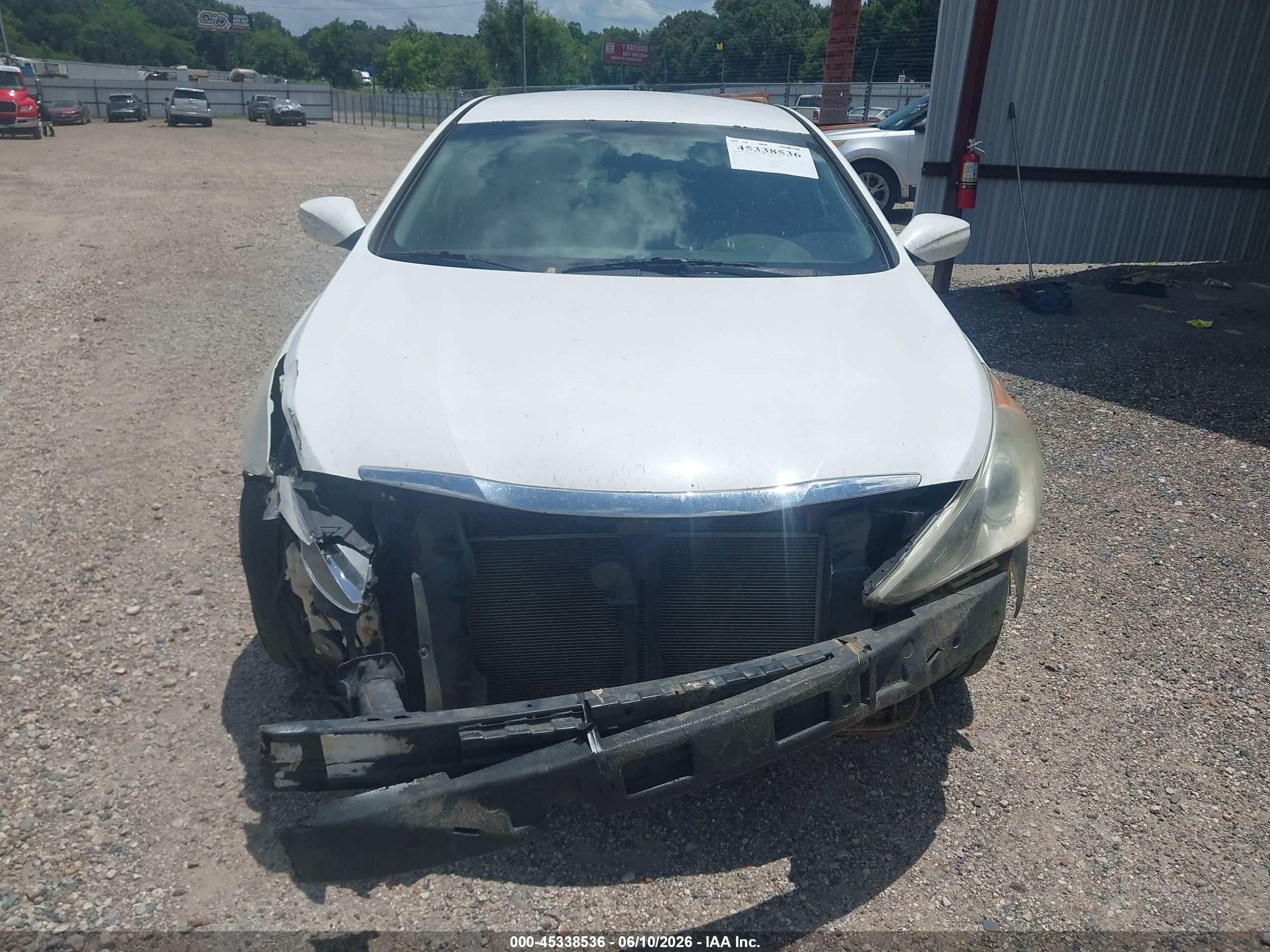 2012 Hyundai Sonata Se White vin: 5NPEC4AC1CH422380