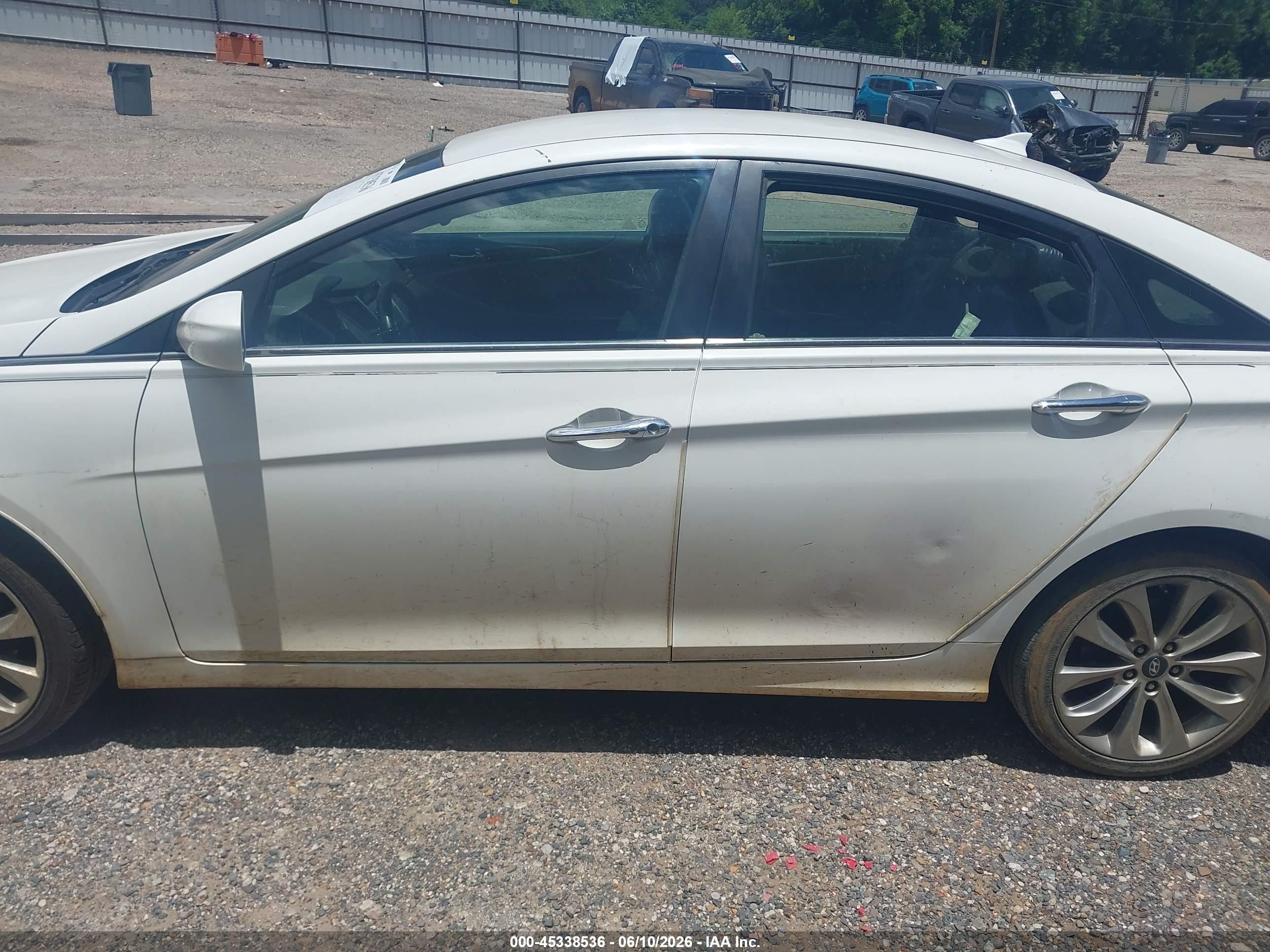 2012 Hyundai Sonata Se White vin: 5NPEC4AC1CH422380