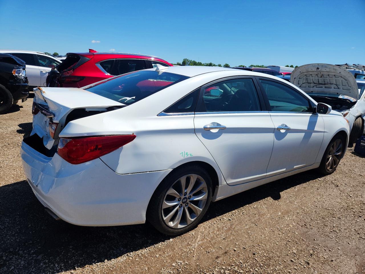 2012 Hyundai Sonata Se White vin: 5NPEC4AC1CH479890