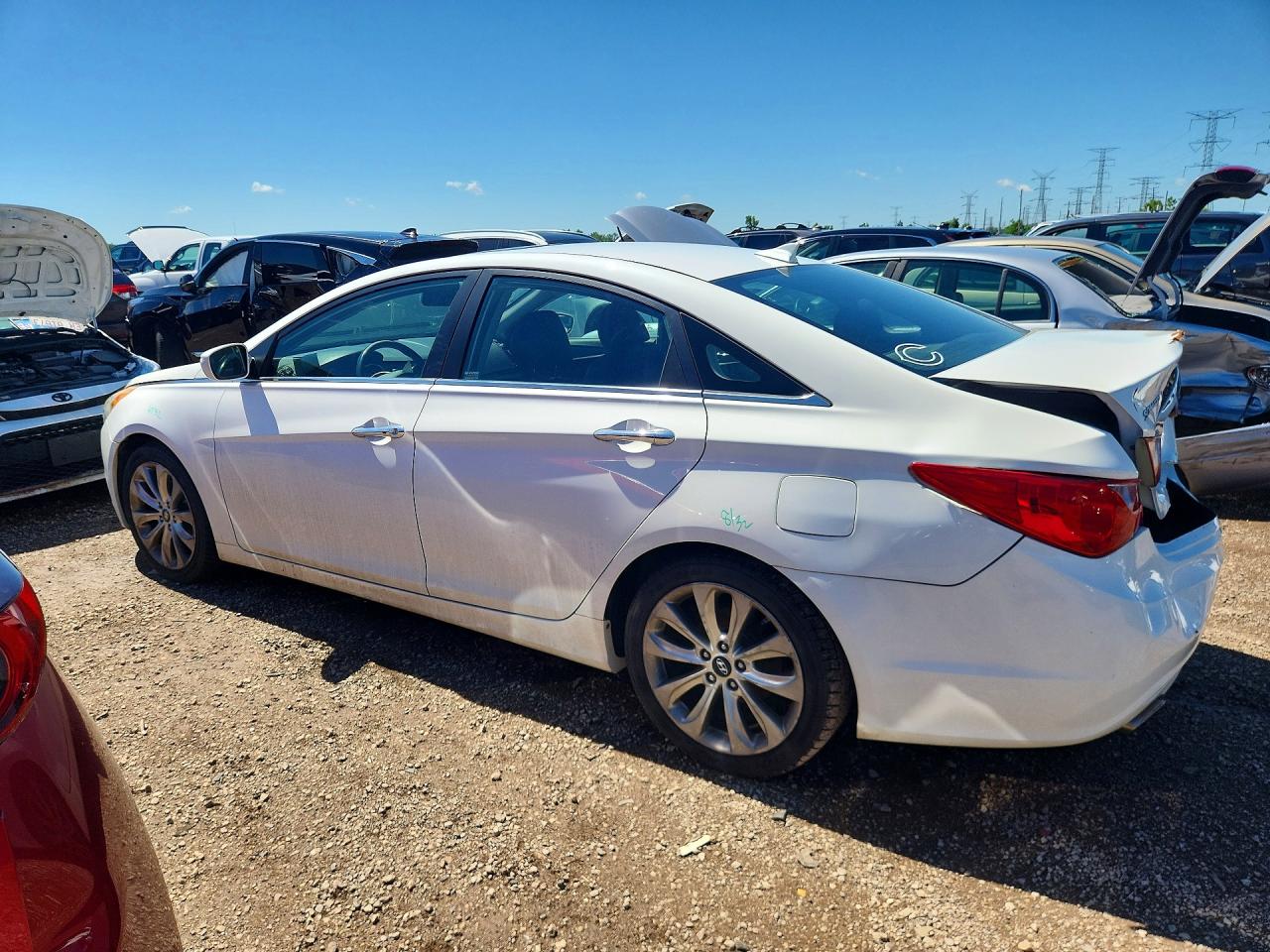 2012 Hyundai Sonata Se White vin: 5NPEC4AC1CH479890