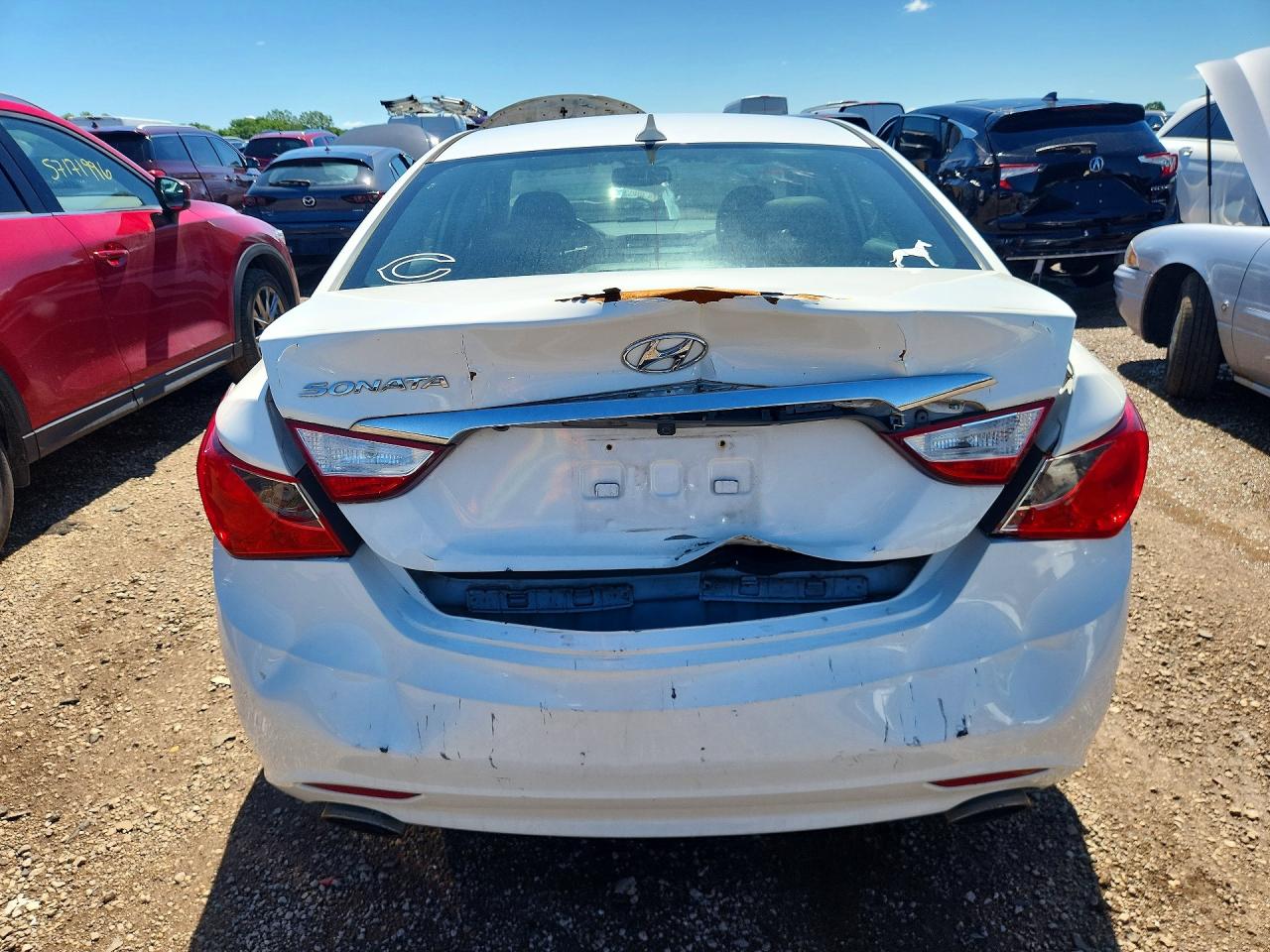 2012 Hyundai Sonata Se White vin: 5NPEC4AC1CH479890