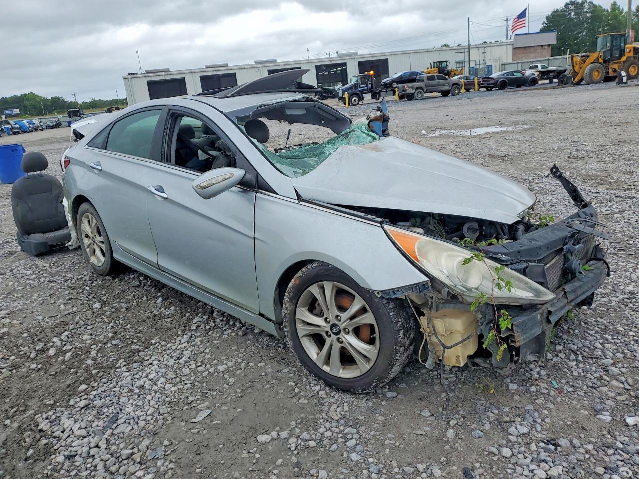 2013 Hyundai Sonata Limited Silver vin: 5NPEC4AC1DH580977