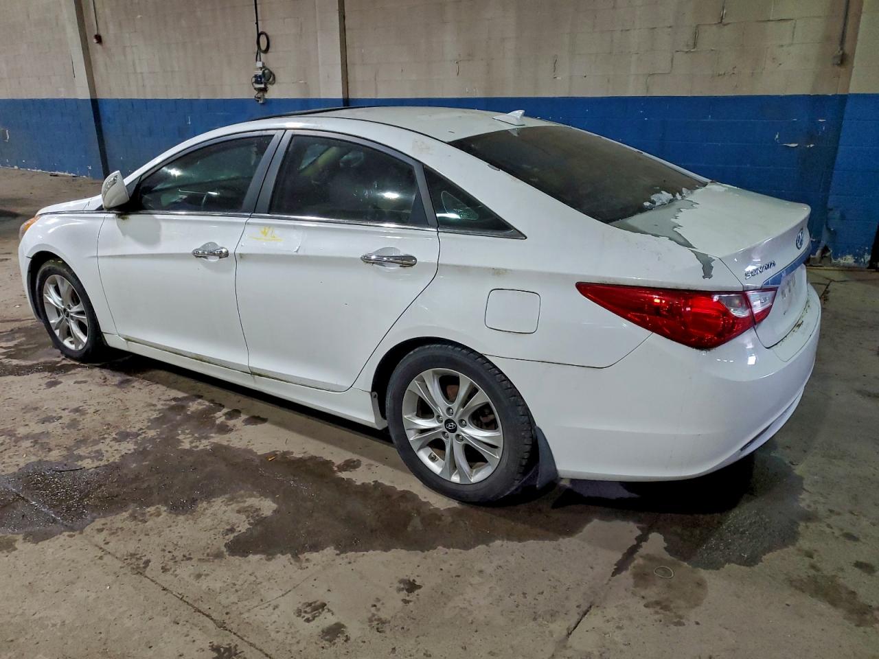 2013 Hyundai Sonata Limited White vin: 5NPEC4AC1DH584012
