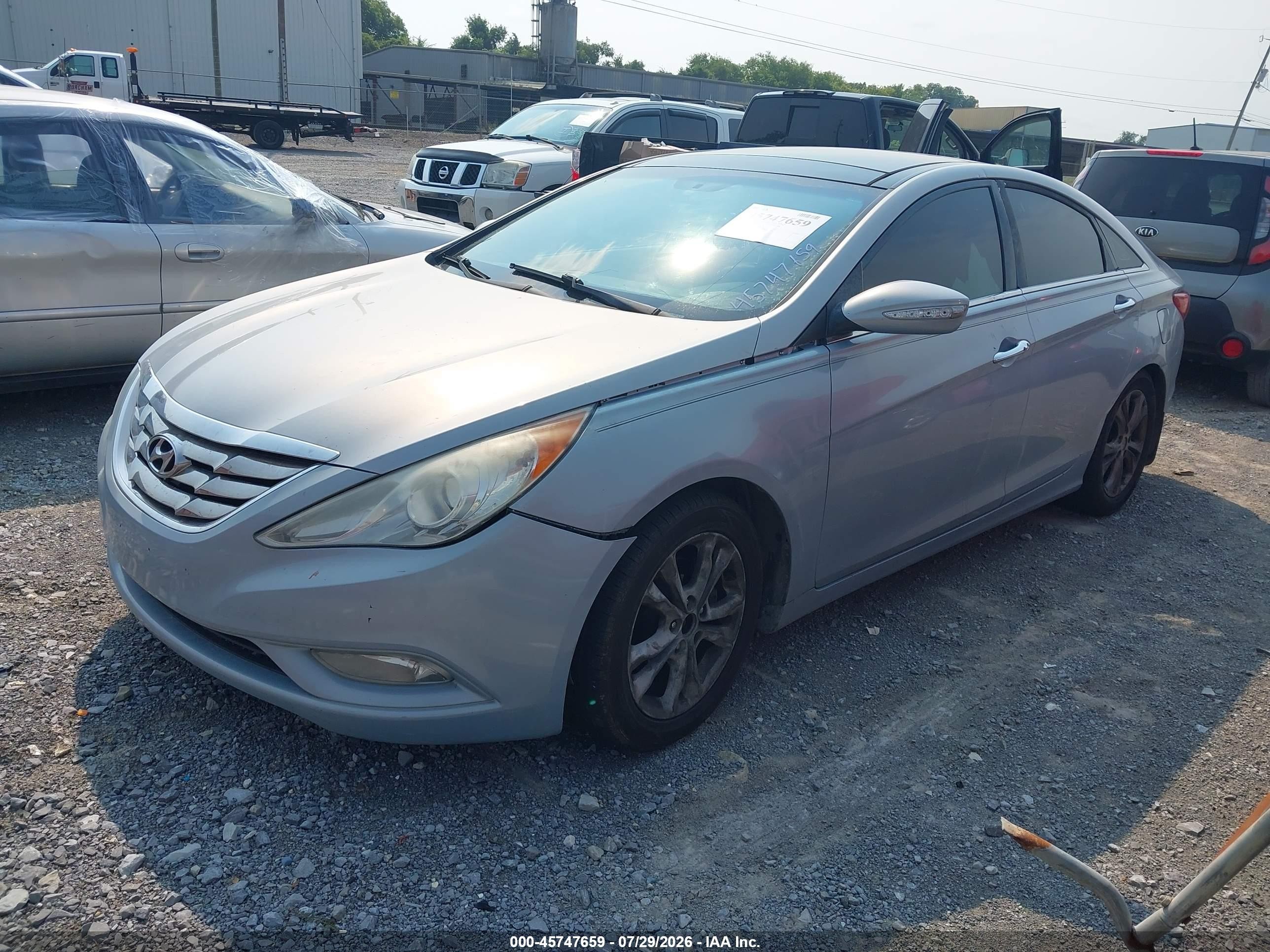 2013 Hyundai Sonata Limited Light Blue vin: 5NPEC4AC1DH616442