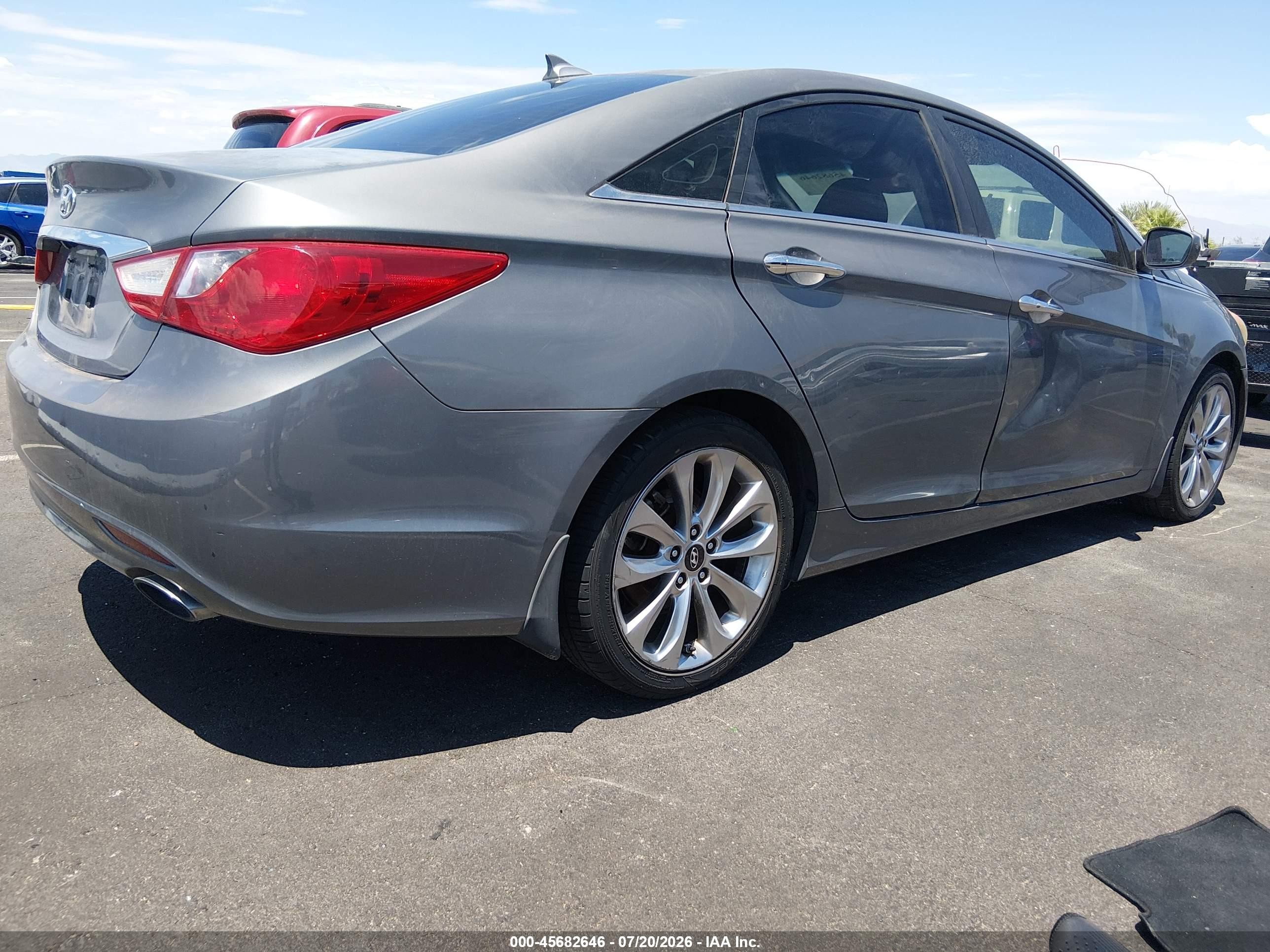 2013 Hyundai Sonata Se Gray vin: 5NPEC4AC1DH631491