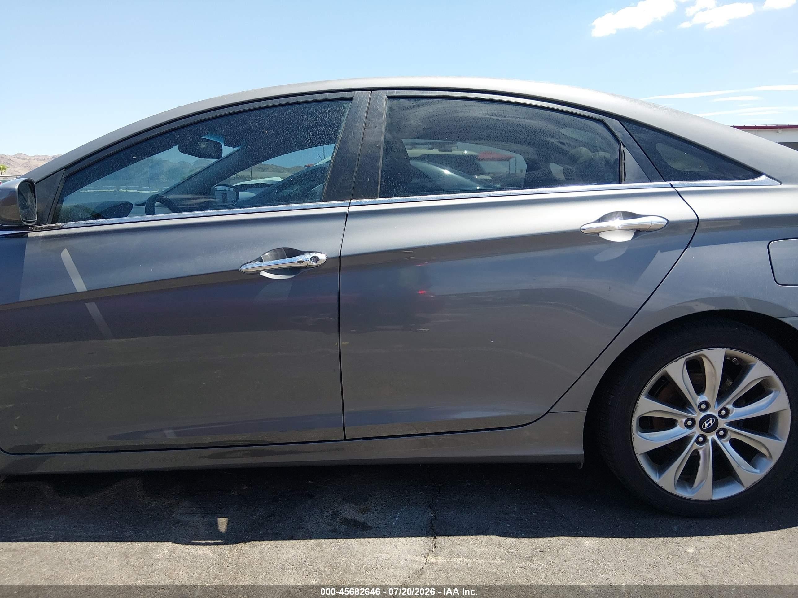 2013 Hyundai Sonata Se Gray vin: 5NPEC4AC1DH631491