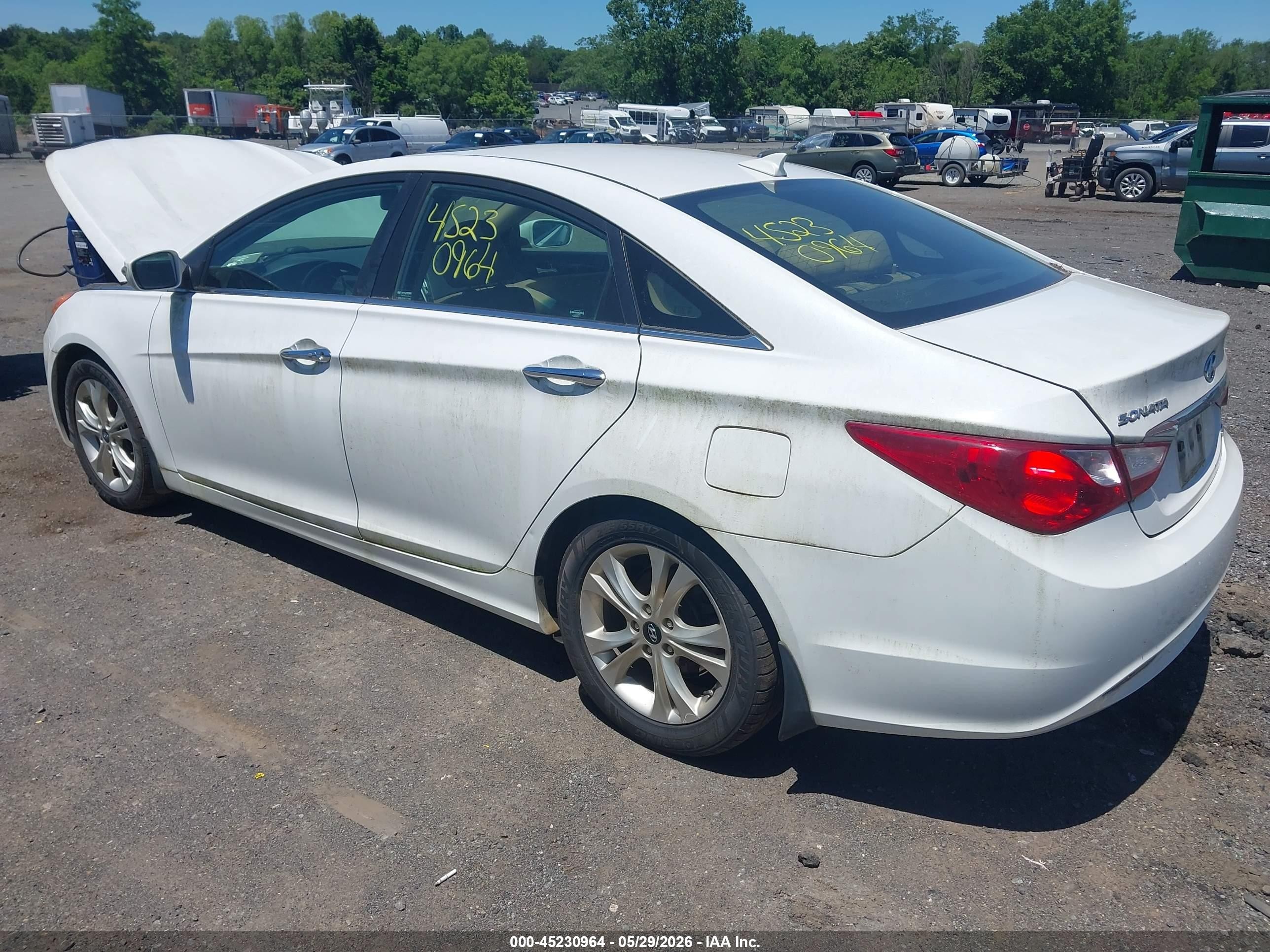 2013 Hyundai Sonata Limited Белый vin: 5NPEC4AC1DH635038