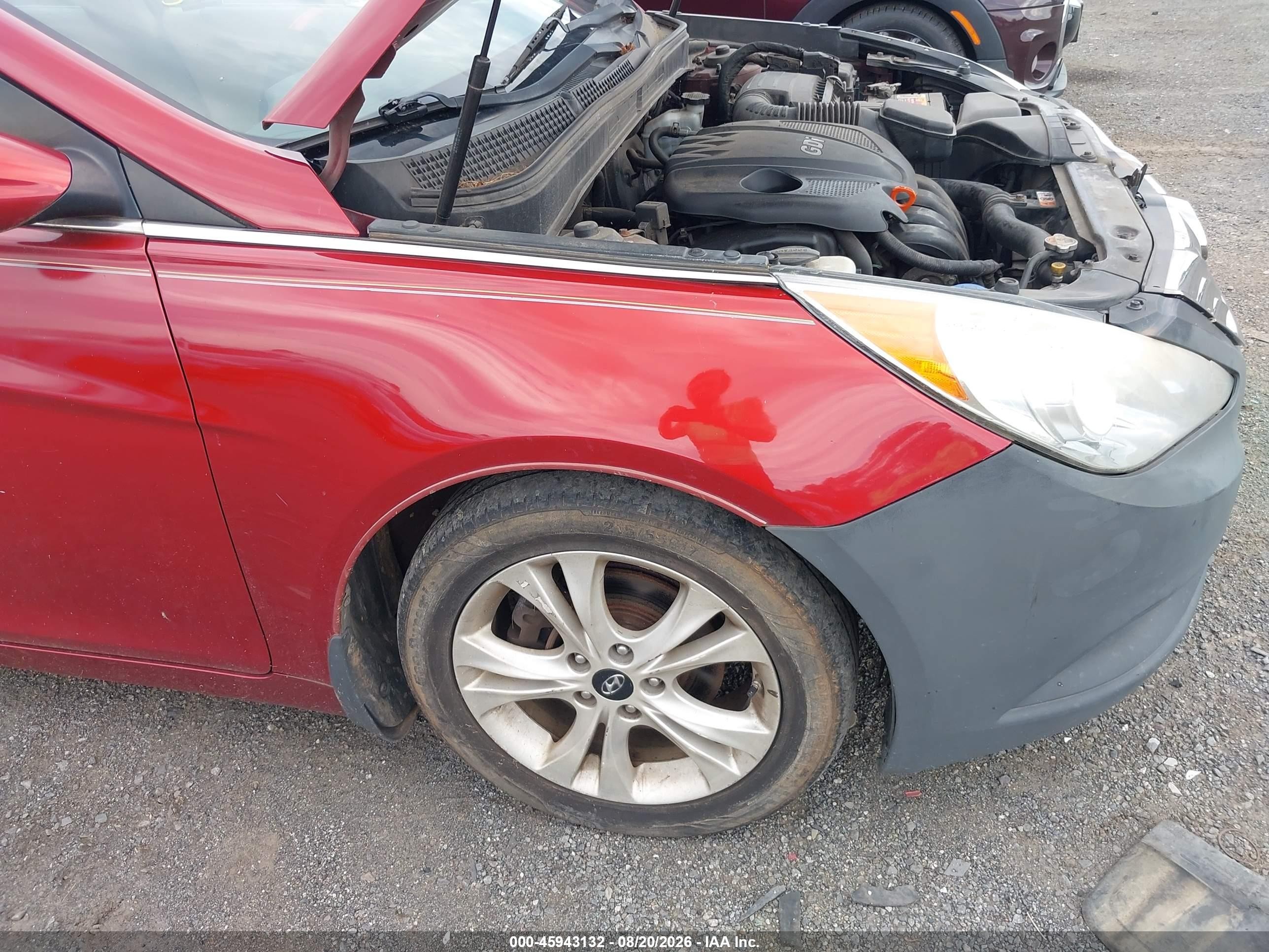 2013 Hyundai Sonata Limited Red vin: 5NPEC4AC1DH642667