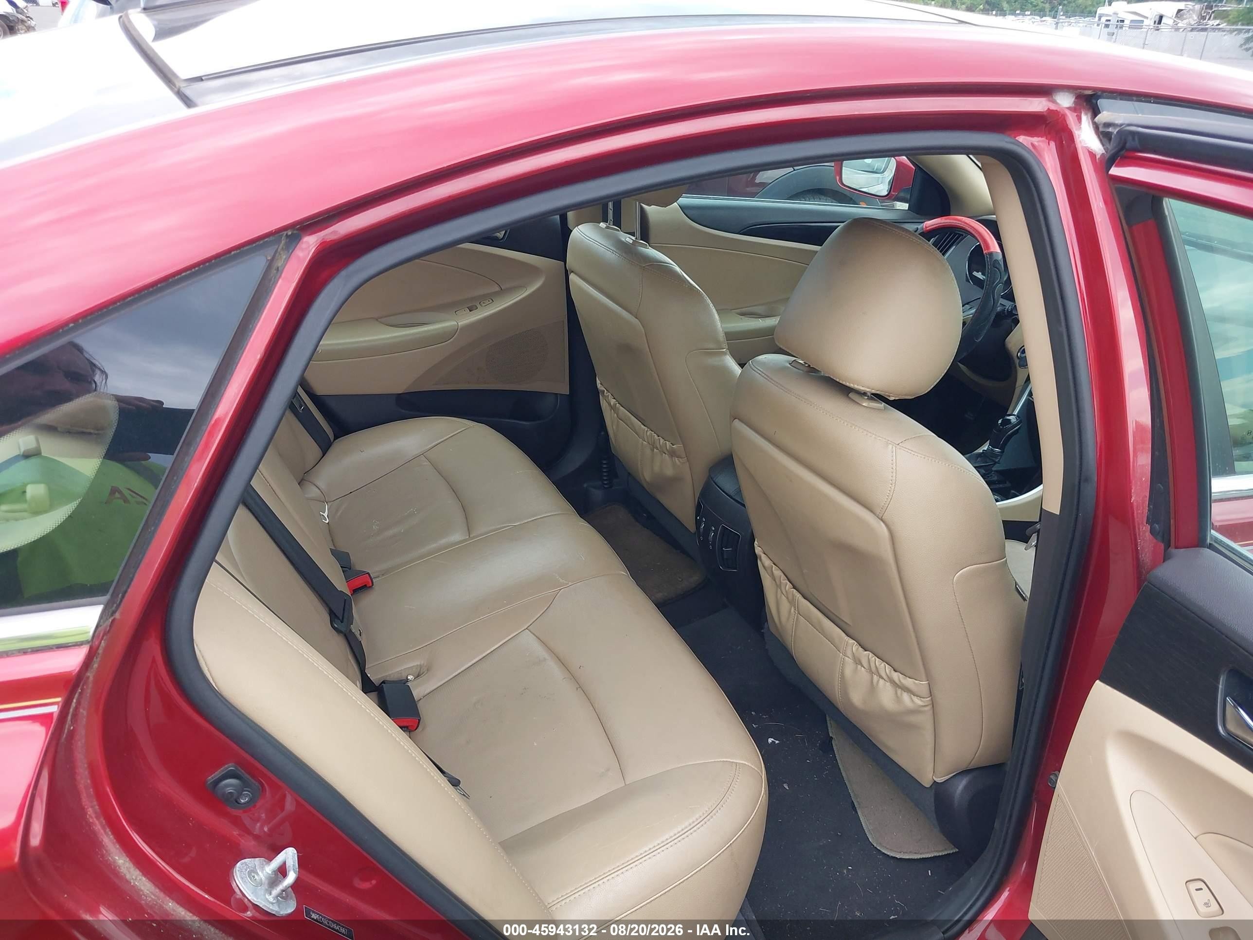2013 Hyundai Sonata Limited Red vin: 5NPEC4AC1DH642667
