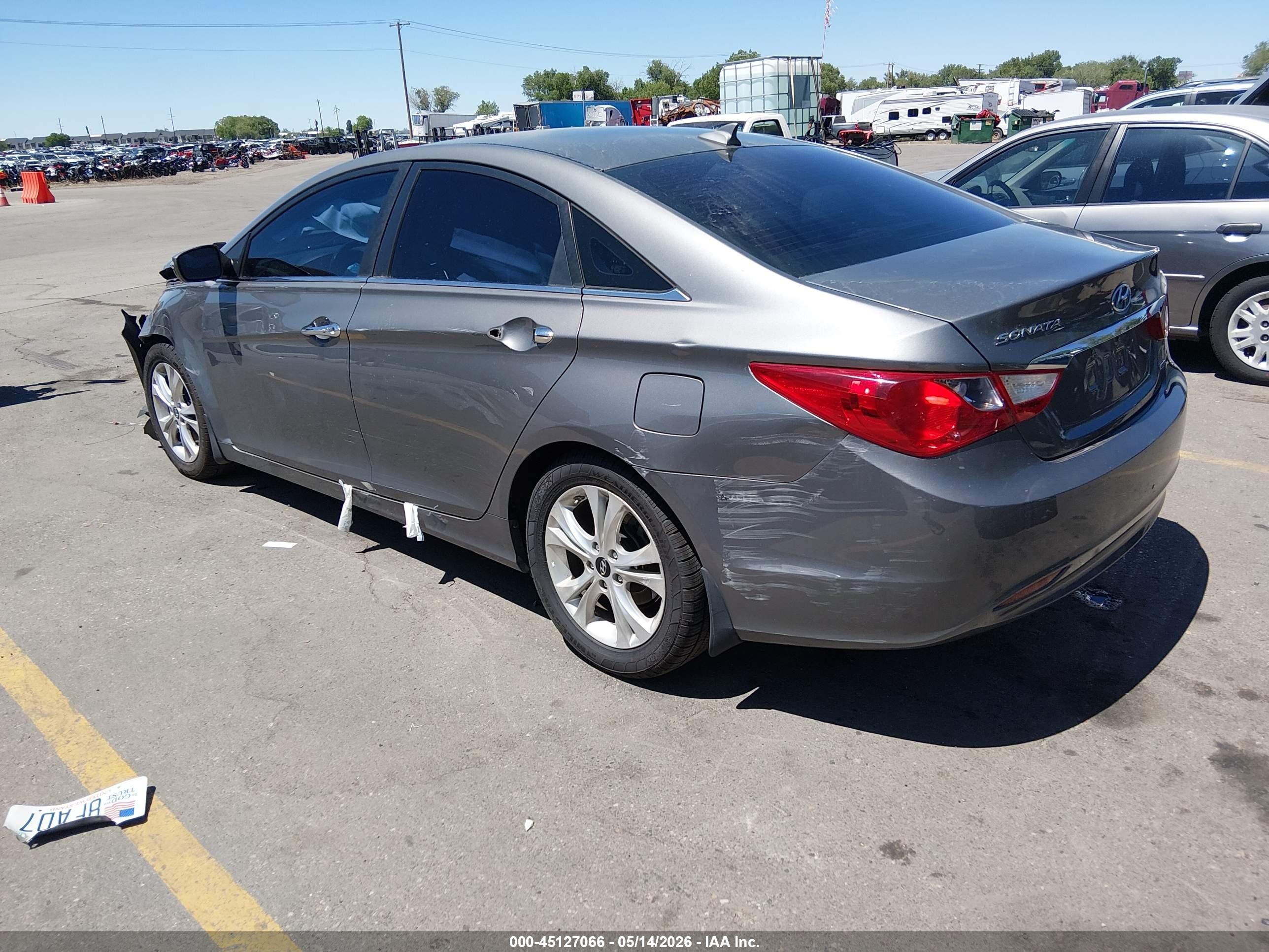 2013 Hyundai Sonata Limited Gray vin: 5NPEC4AC1DH702480