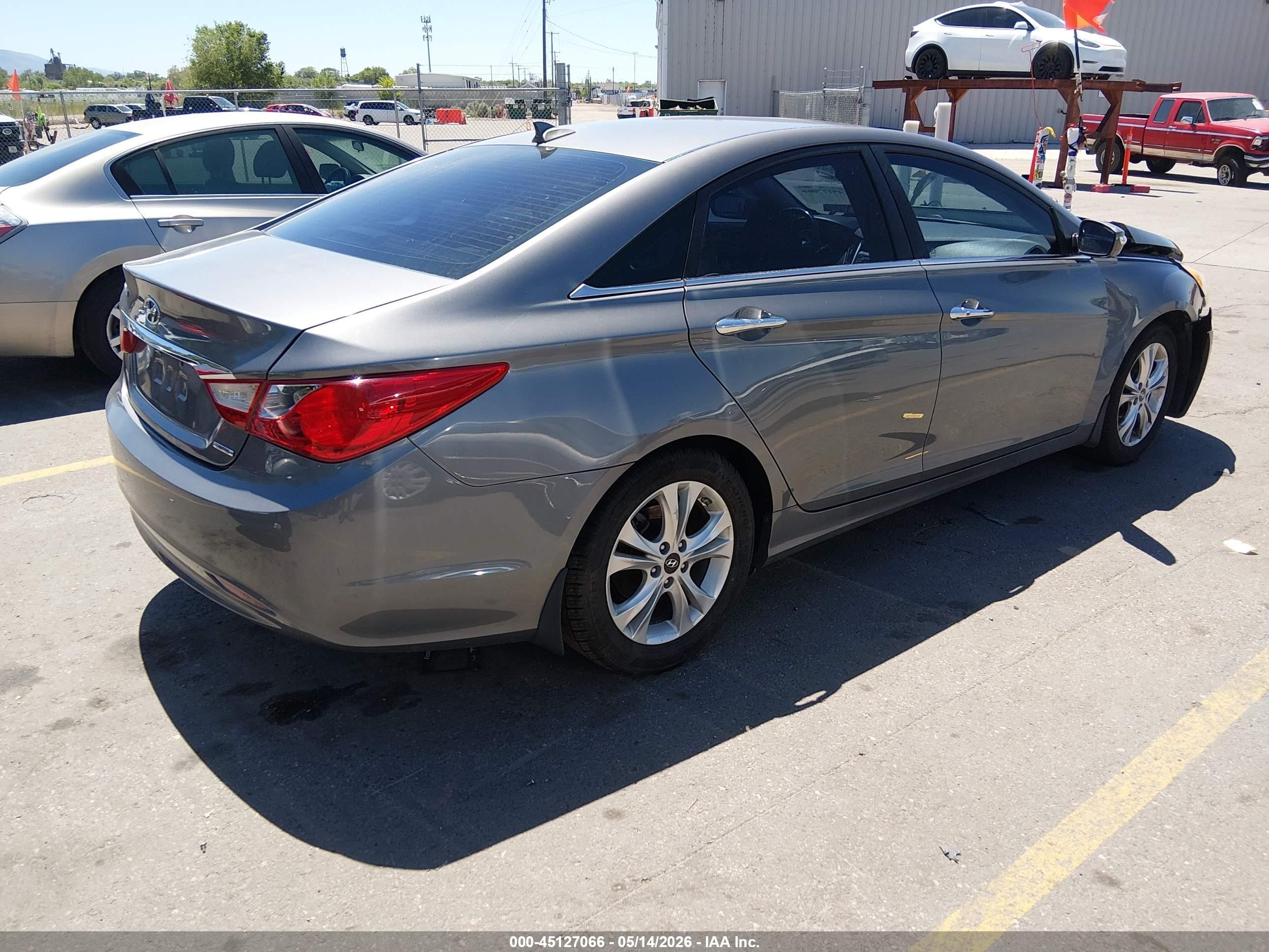 2013 Hyundai Sonata Limited Gray vin: 5NPEC4AC1DH702480