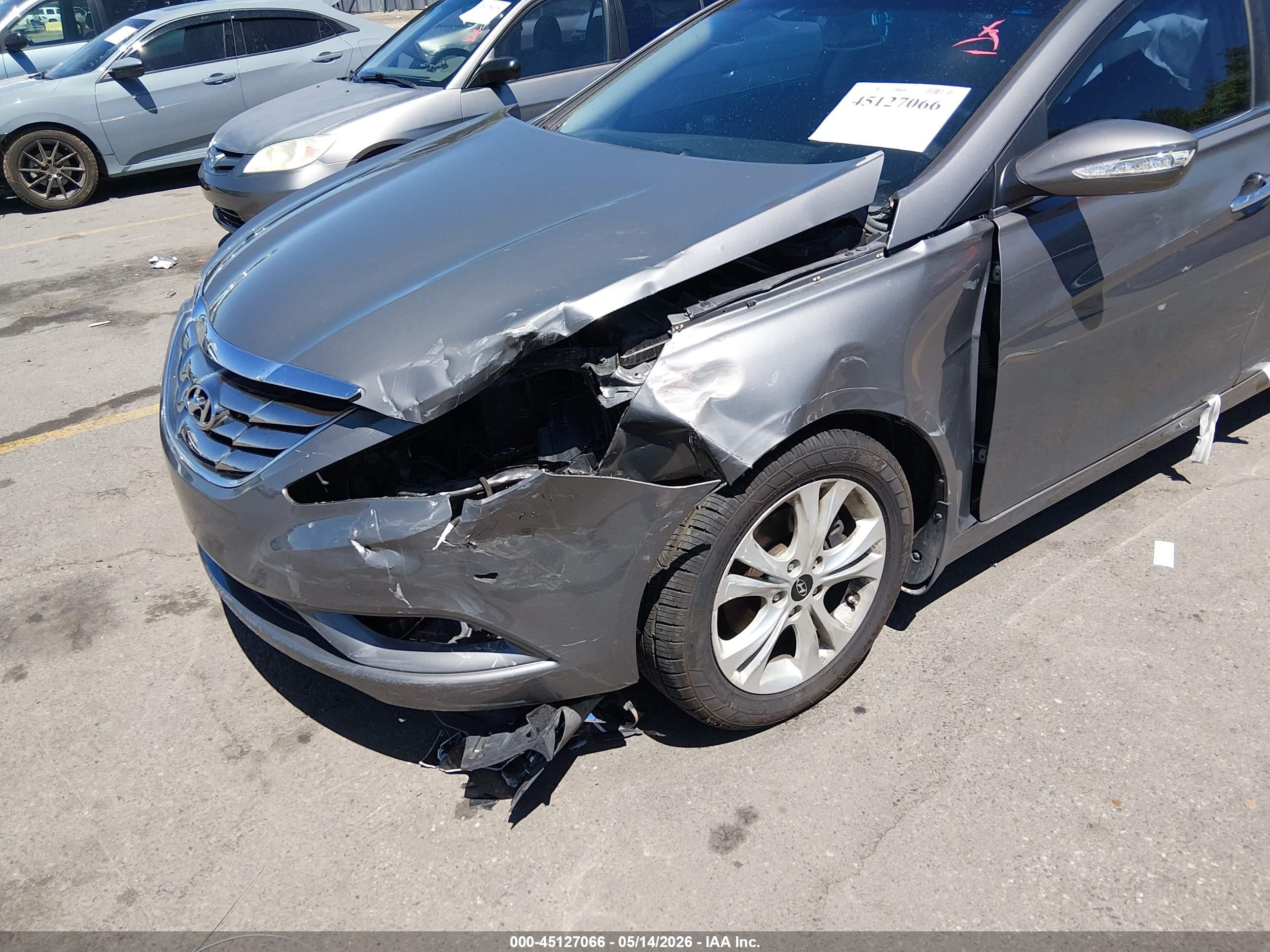 2013 Hyundai Sonata Limited Gray vin: 5NPEC4AC1DH702480