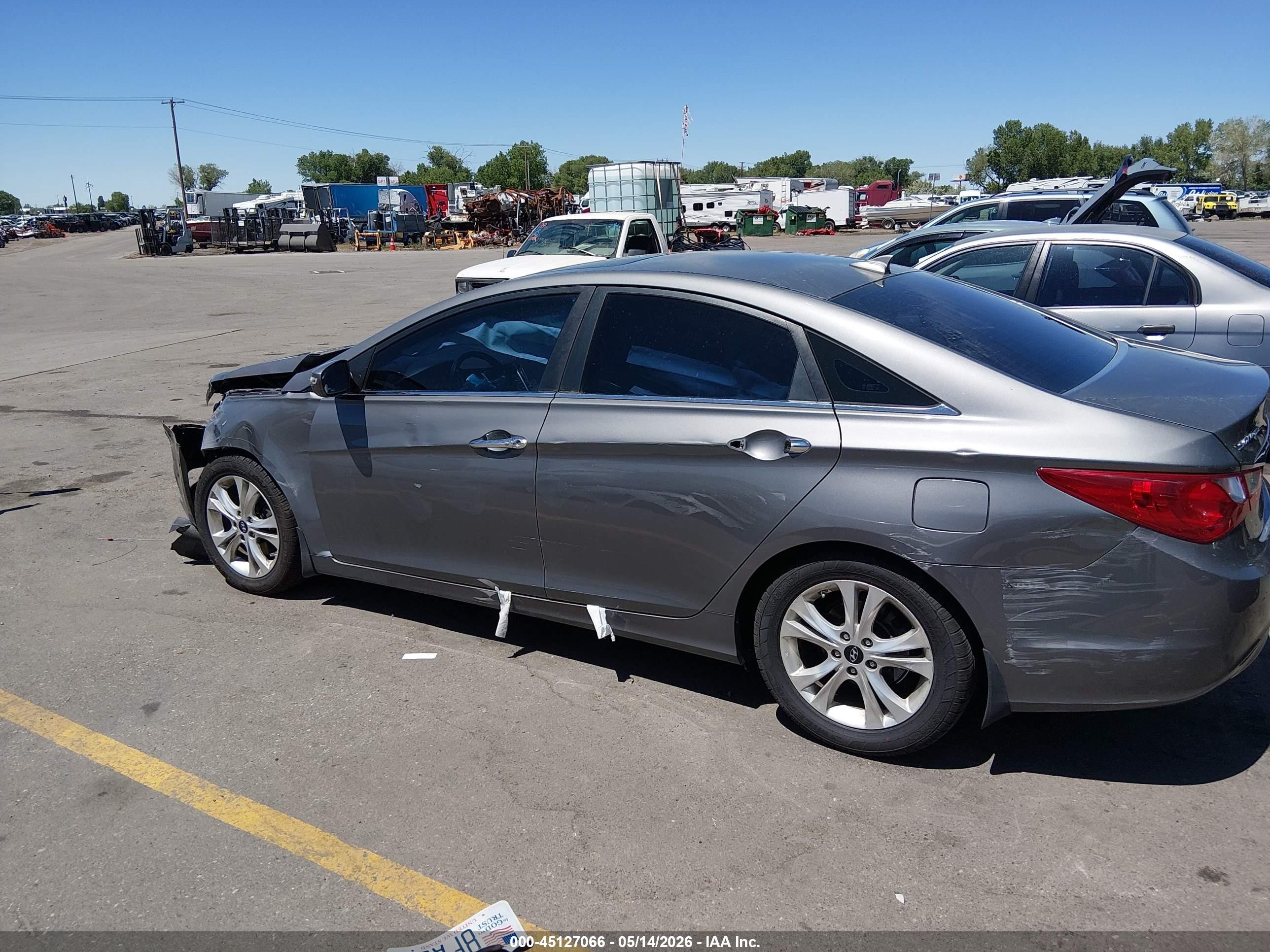 2013 Hyundai Sonata Limited Gray vin: 5NPEC4AC1DH702480