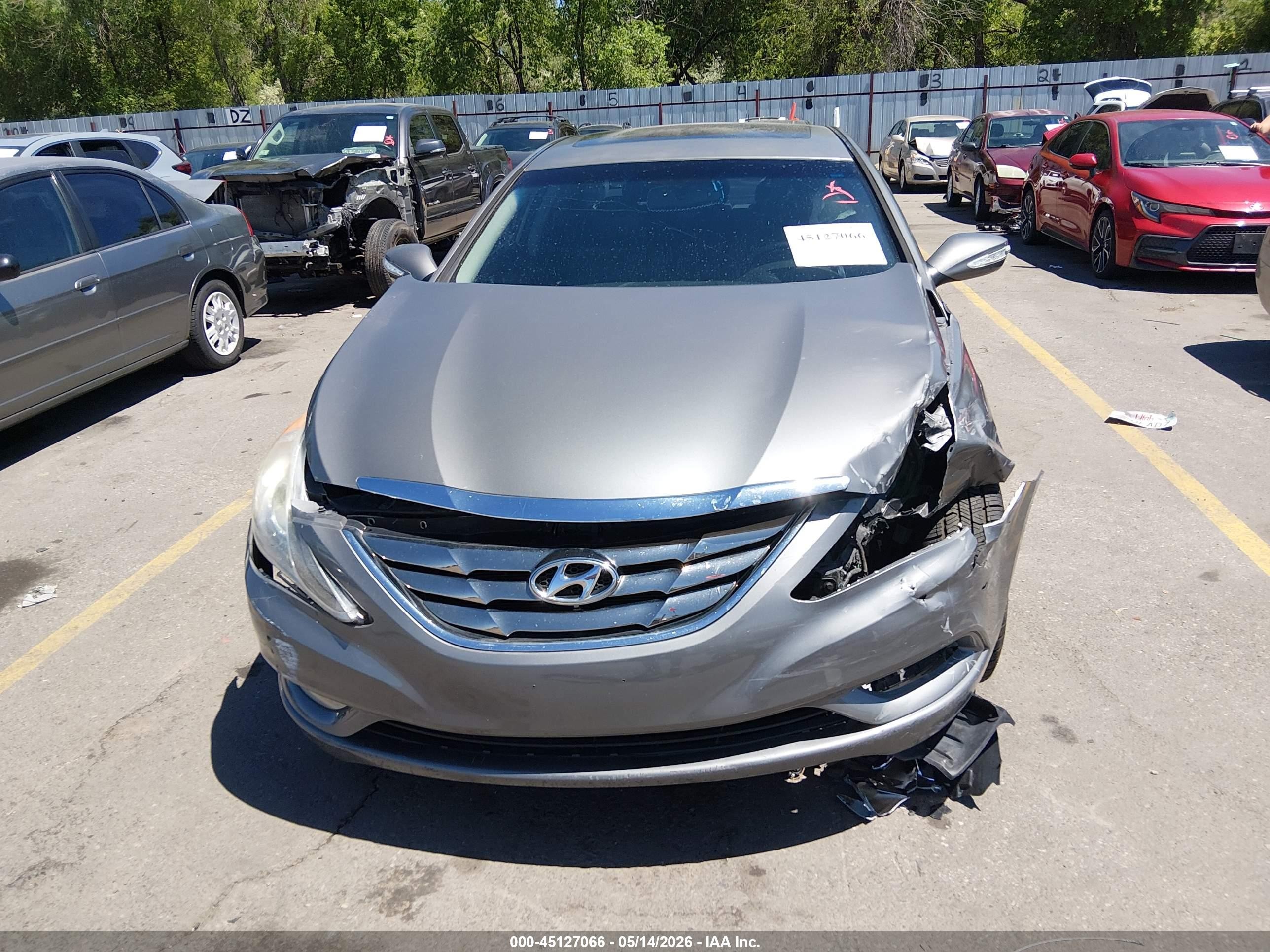 2013 Hyundai Sonata Limited Gray vin: 5NPEC4AC1DH702480