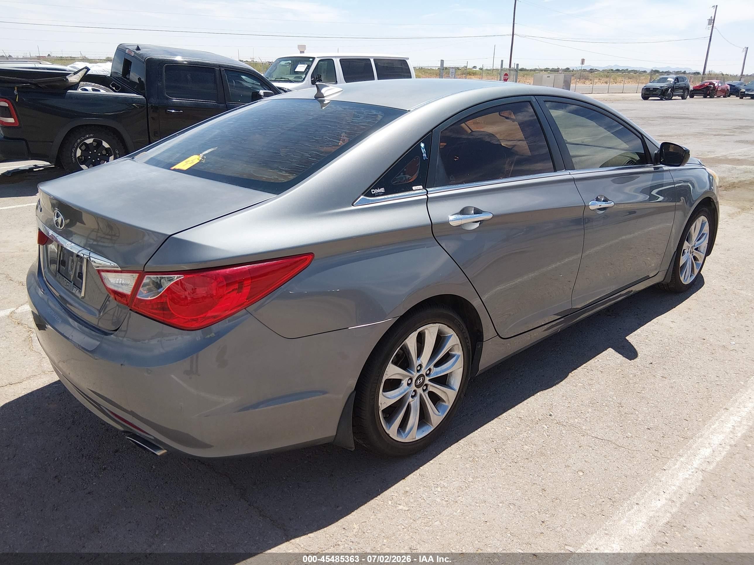 2013 Hyundai Sonata Se Gray vin: 5NPEC4AC1DH780371