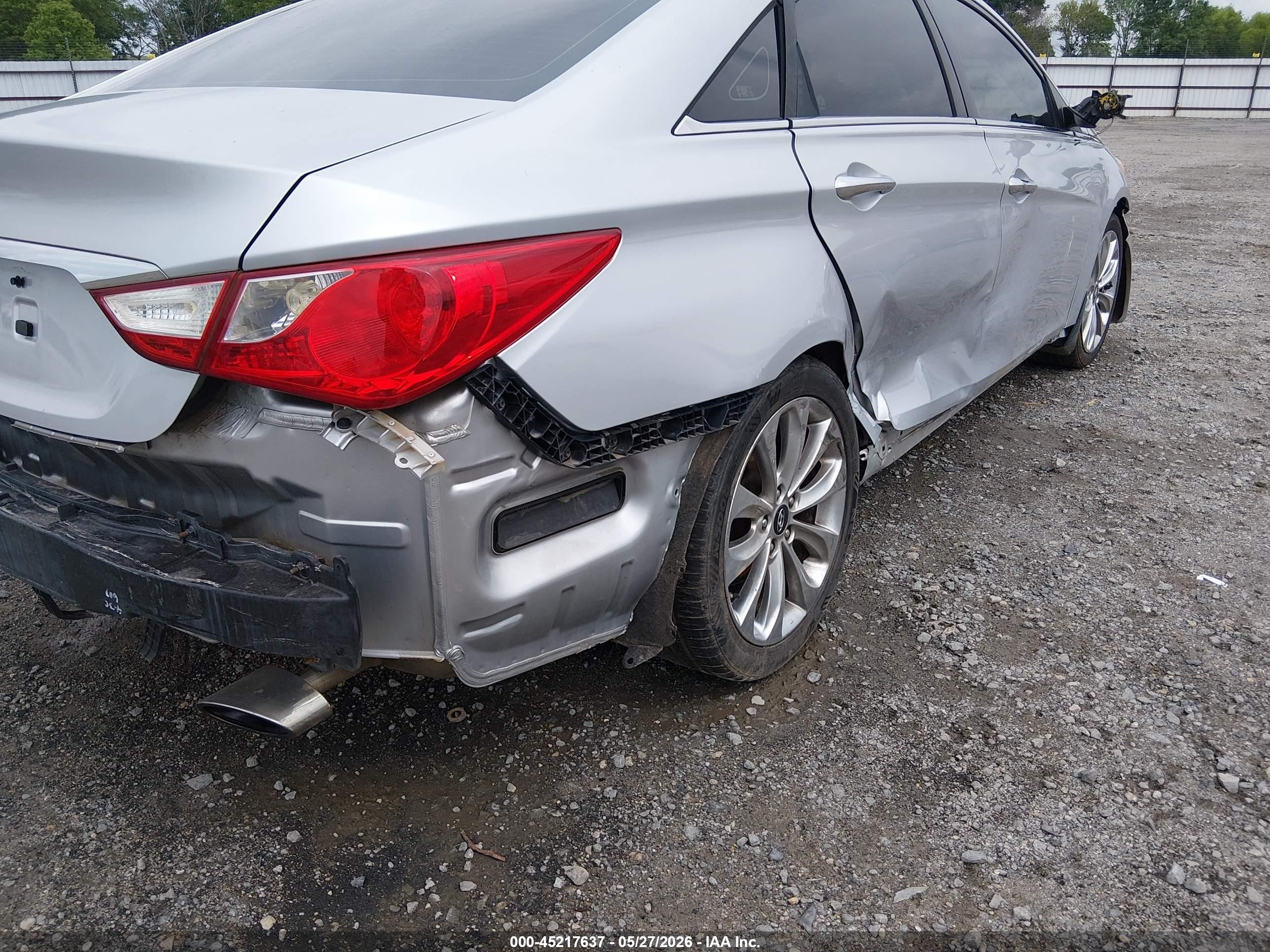 2013 Hyundai Sonata Se Silver vin: 5NPEC4AC1DH793332