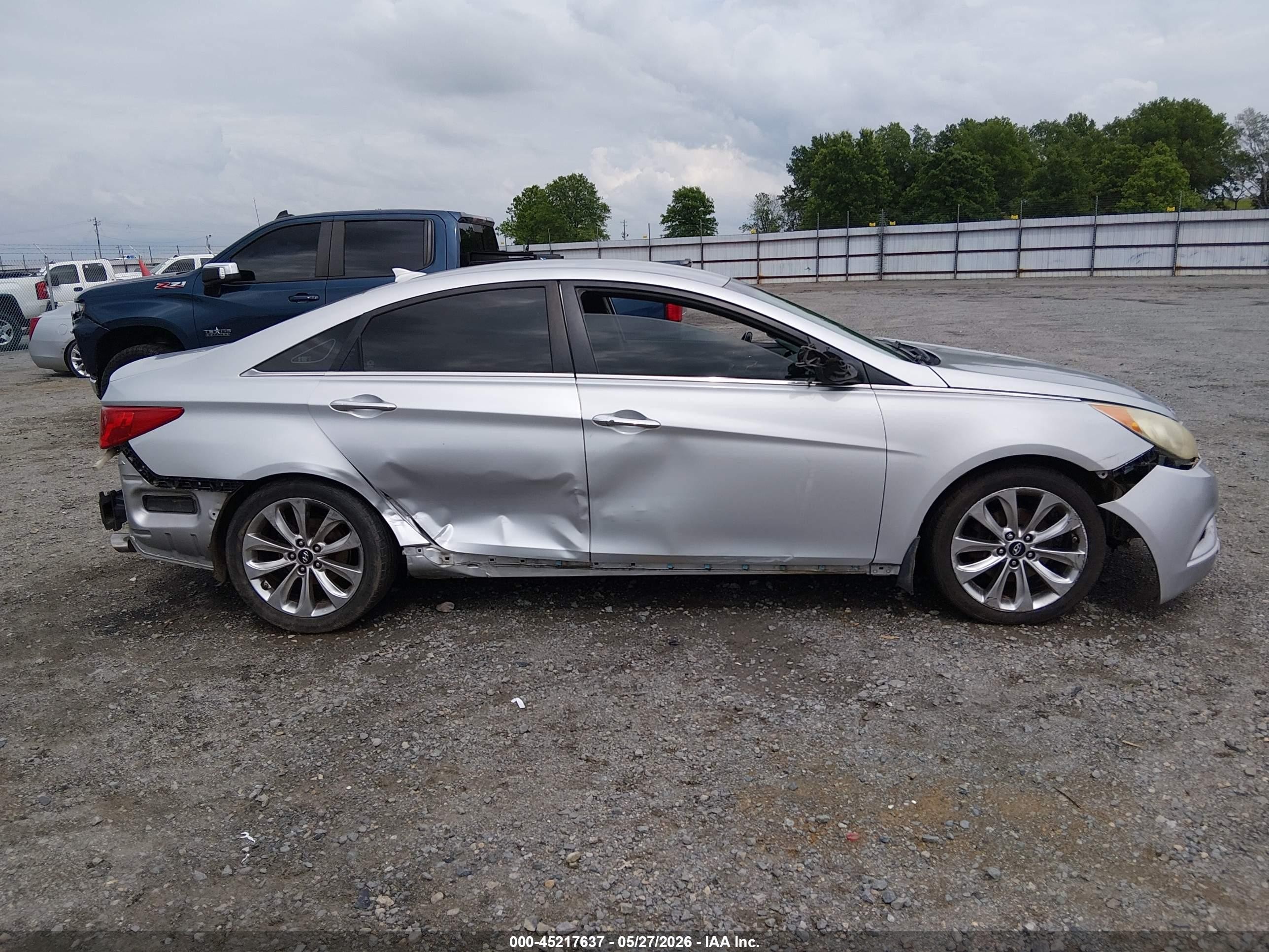 2013 Hyundai Sonata Se Silver vin: 5NPEC4AC1DH793332