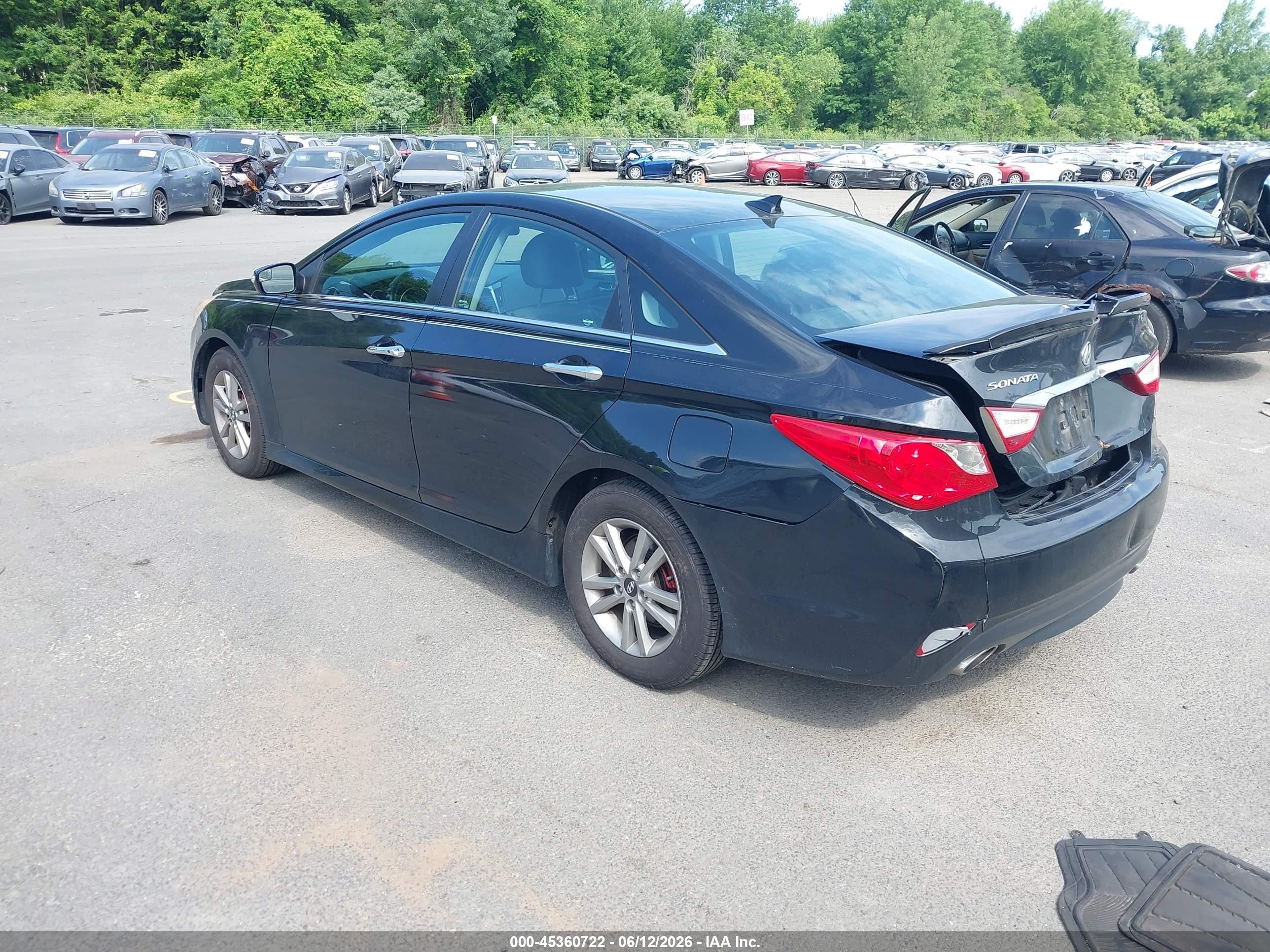 2014 Hyundai Sonata Se Black vin: 5NPEC4AC1EH889978