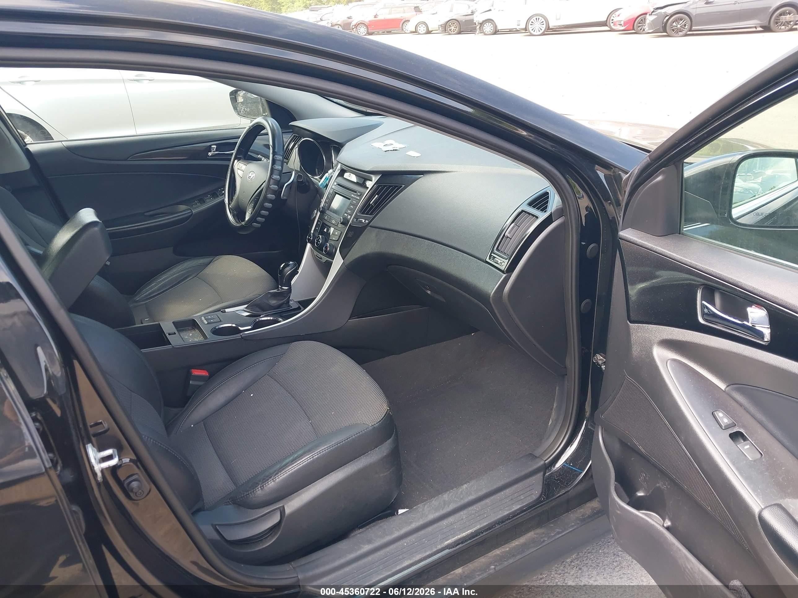 2014 Hyundai Sonata Se Black vin: 5NPEC4AC1EH889978