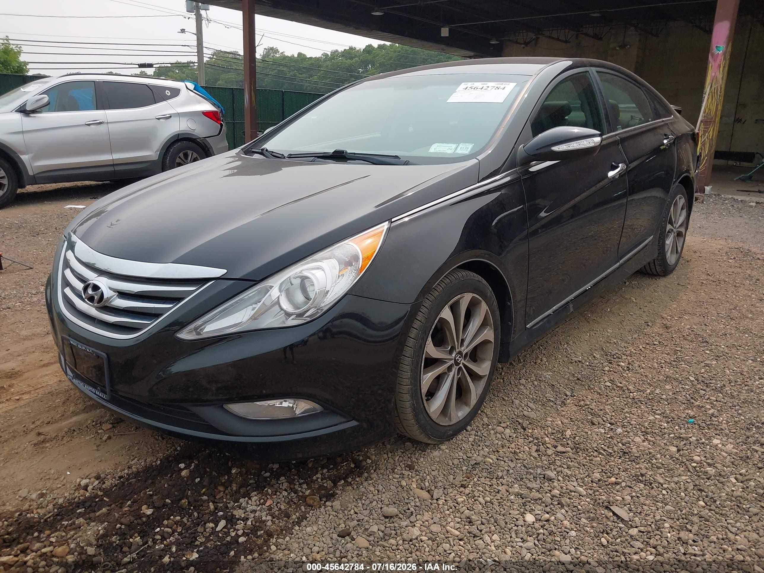 2014 Hyundai Sonata Se Black vin: 5NPEC4AC1EH940265