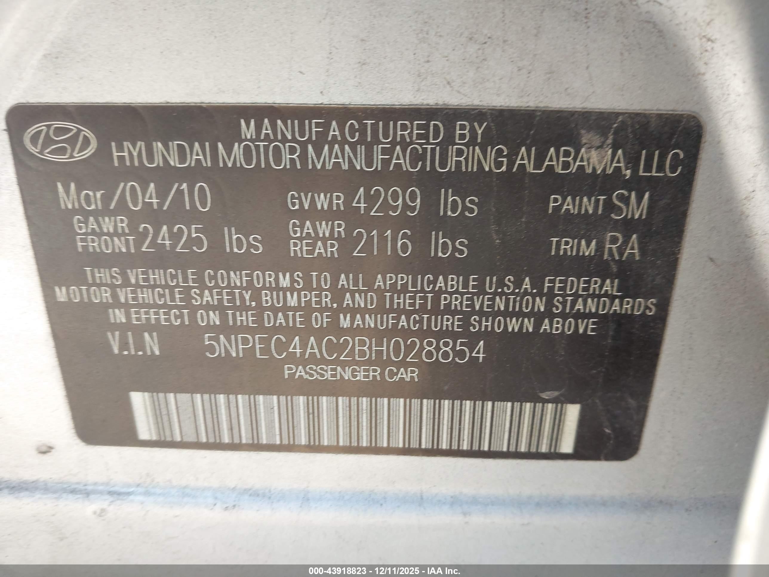 2011 Hyundai Sonata Limited Silver vin: 5NPEC4AC2BH028854