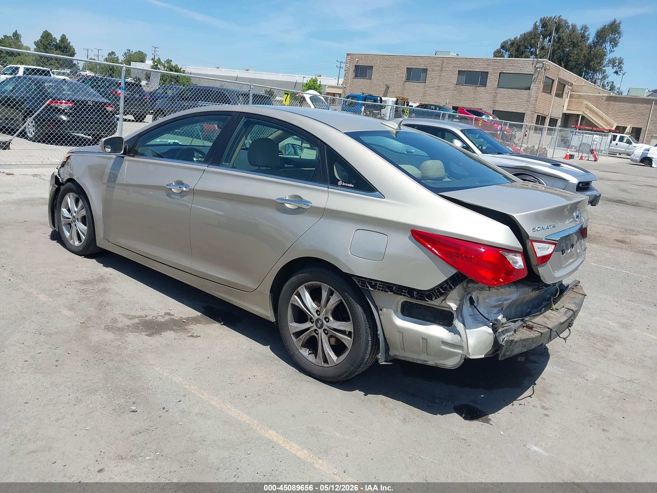 2011 Hyundai Sonata Limited Золотой vin: 5NPEC4AC2BH040163
