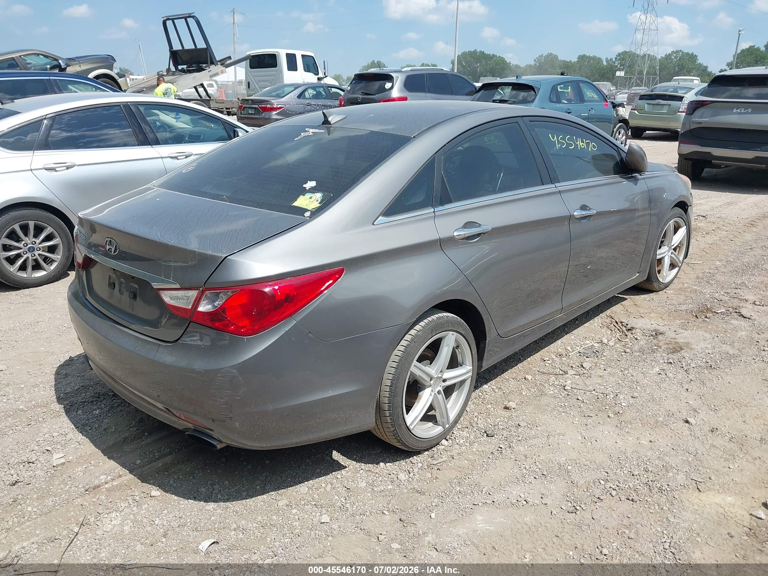 2011 Hyundai Sonata Se Gray vin: 5NPEC4AC2BH061935