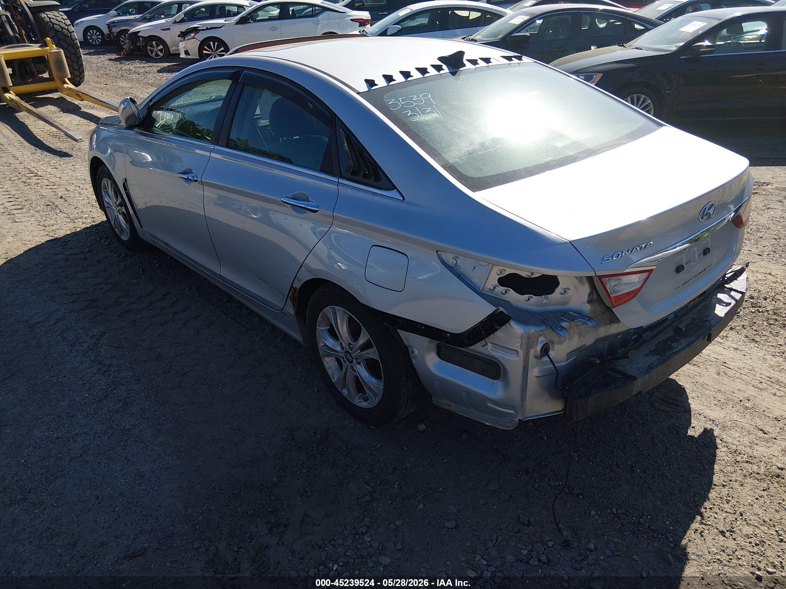 2011 Hyundai Sonata Limited Серебряный vin: 5NPEC4AC2BH080906