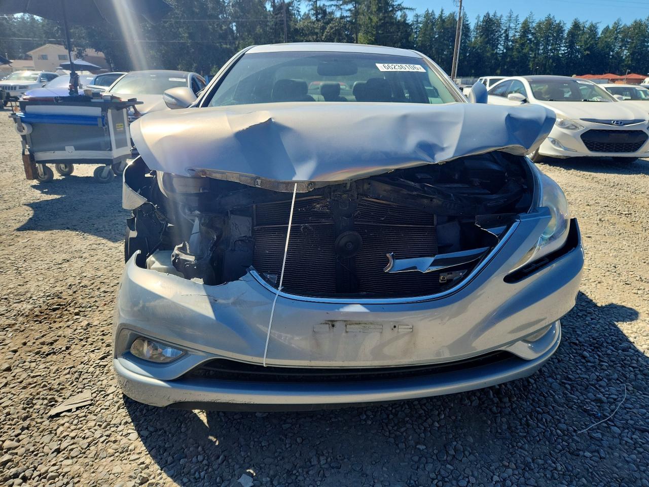 2011 Hyundai Sonata Limited Silver vin: 5NPEC4AC2BH136228
