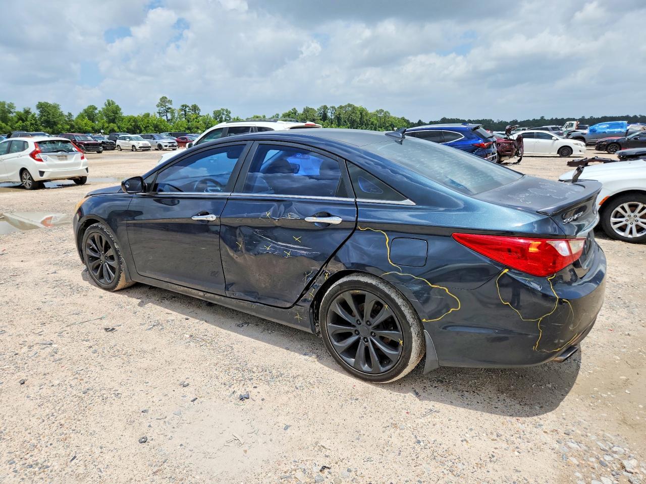 2011 Hyundai Sonata Se Blue vin: 5NPEC4AC2BH158603
