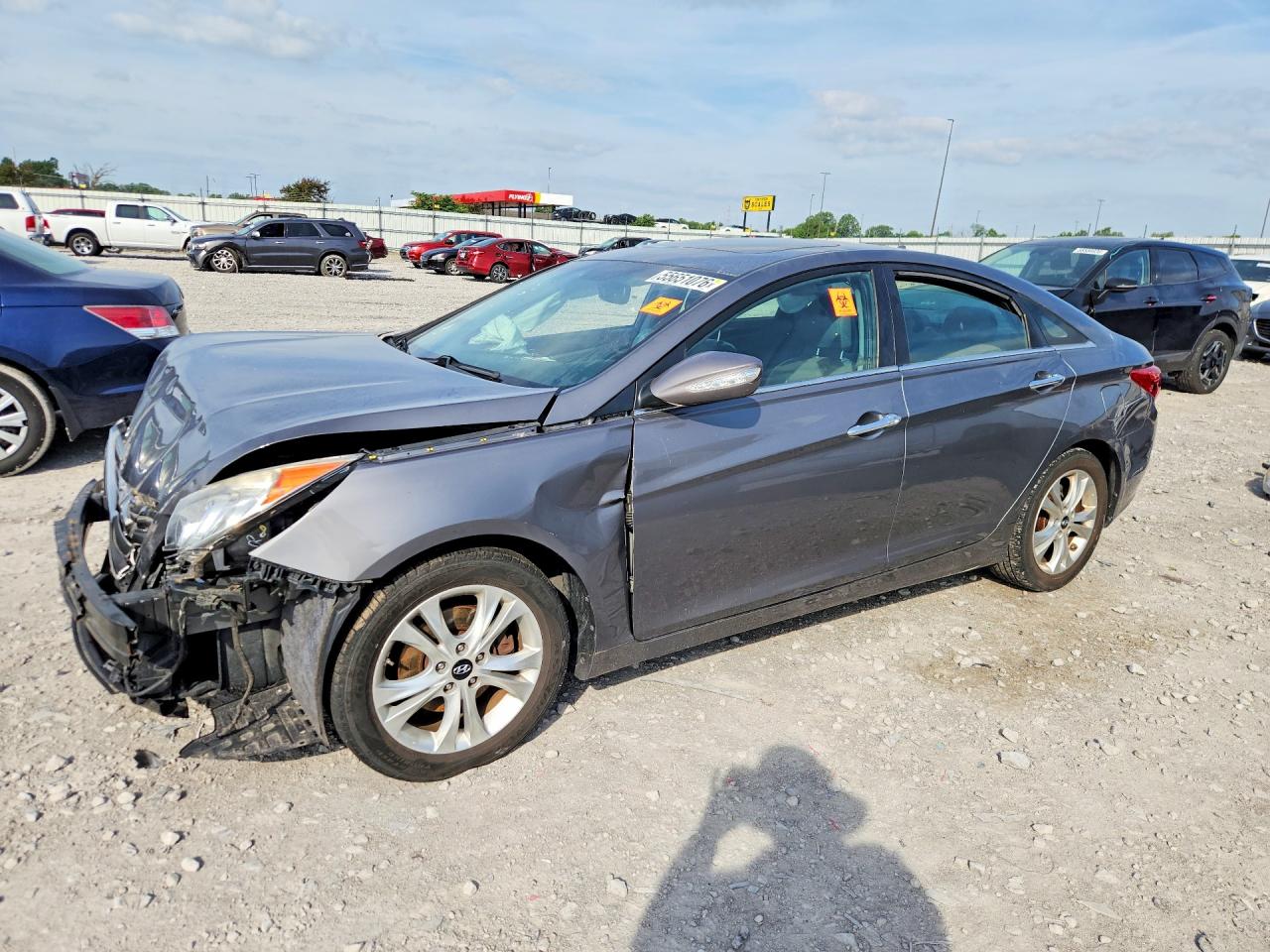 2011 Hyundai Sonata Limited Gray vin: 5NPEC4AC2BH234823