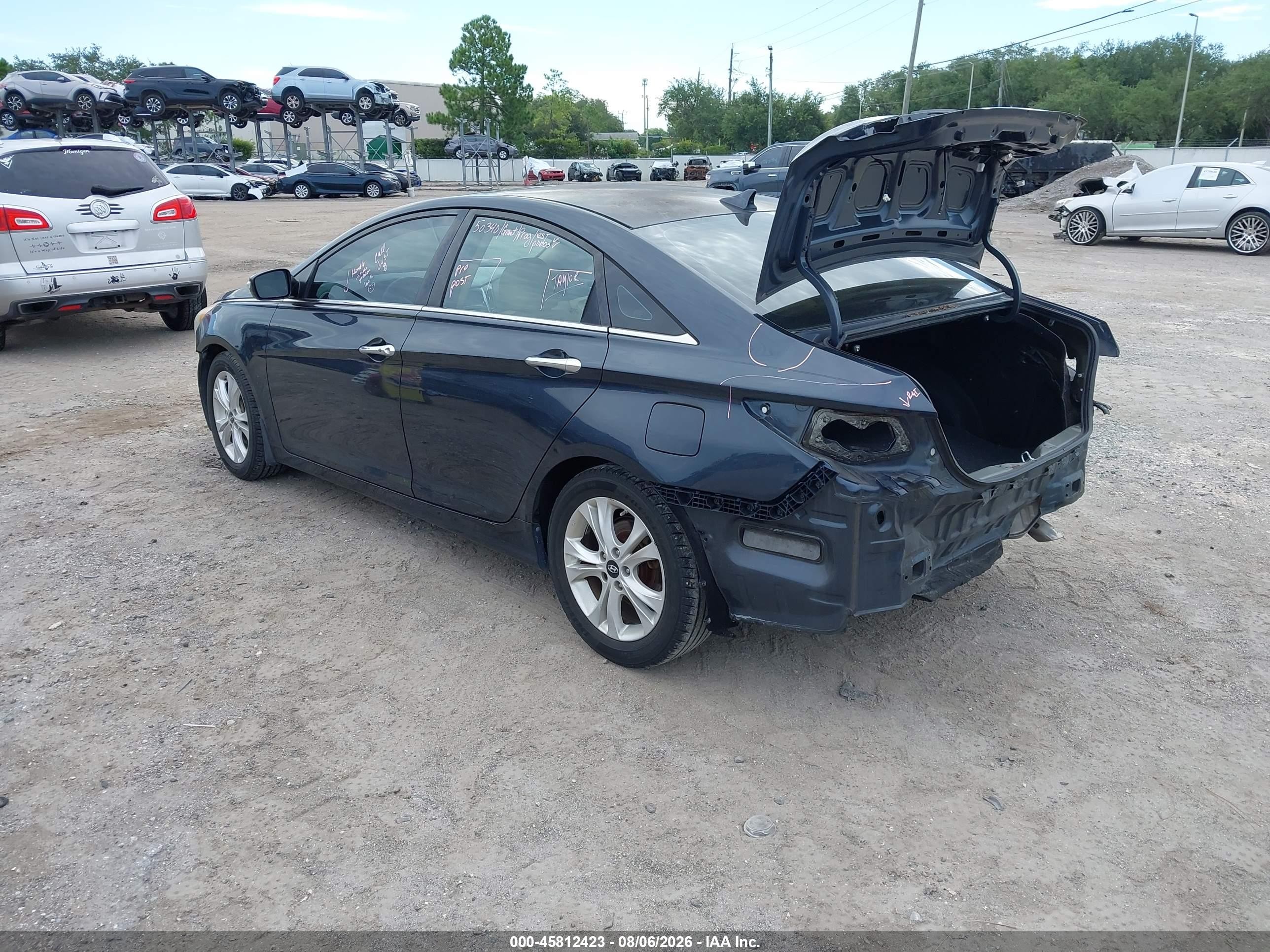 2011 Hyundai Sonata Limited Navy vin: 5NPEC4AC2BH261634