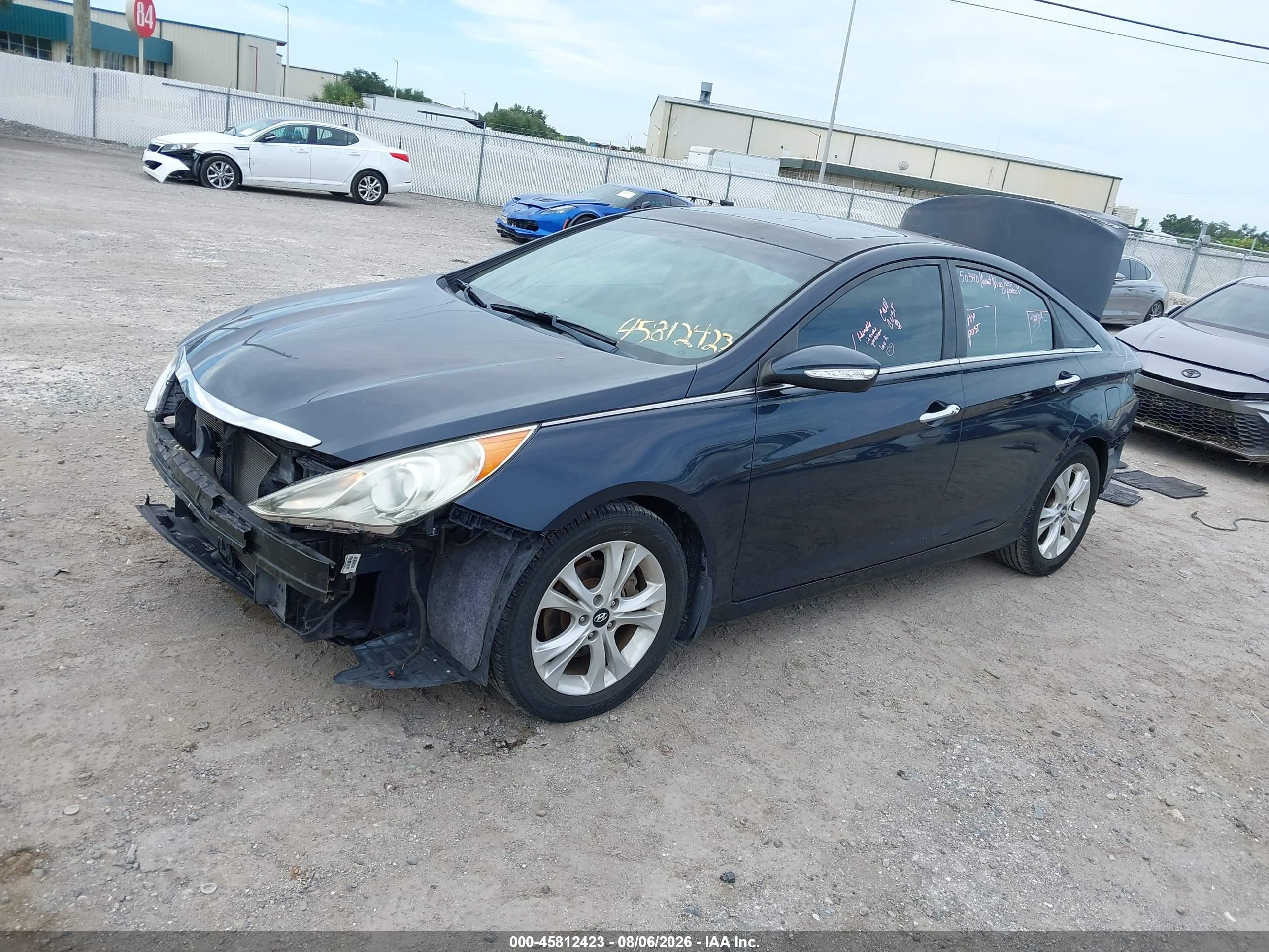 2011 Hyundai Sonata Limited Navy vin: 5NPEC4AC2BH261634