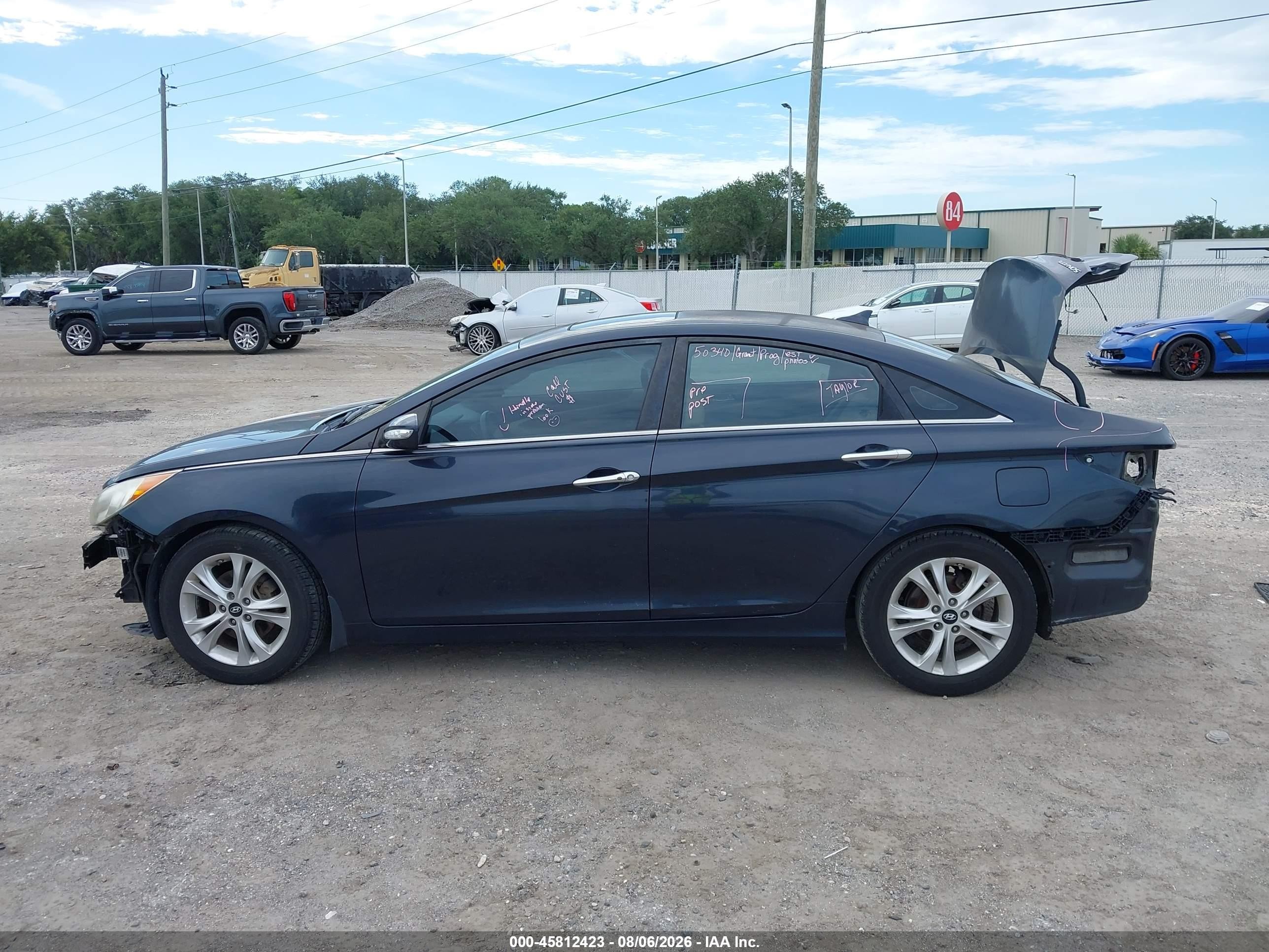 2011 Hyundai Sonata Limited Navy vin: 5NPEC4AC2BH261634
