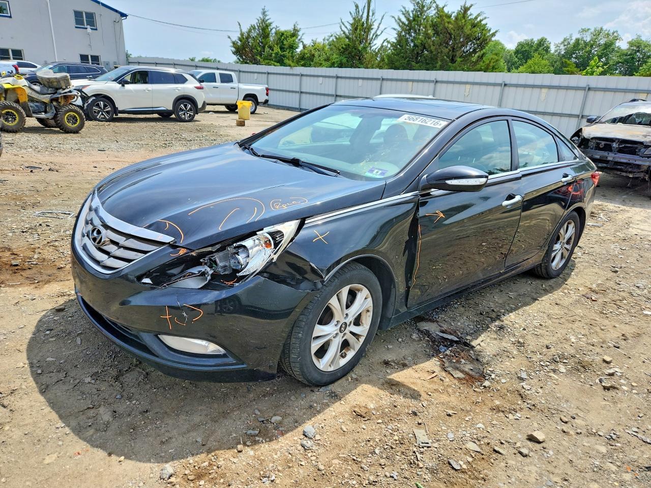 2011 Hyundai Sonata Limited Black vin: 5NPEC4AC2BH302599