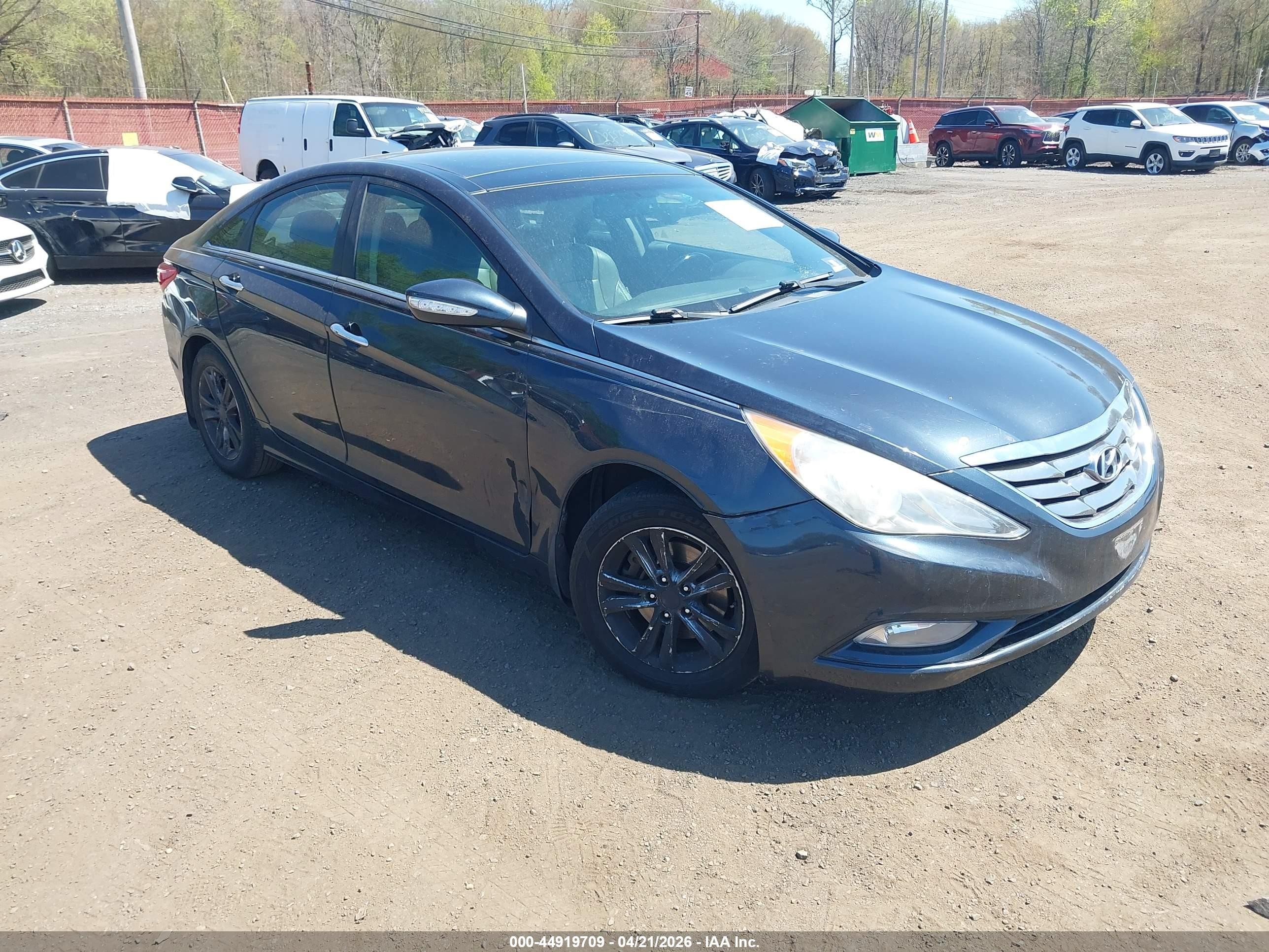 2012 Hyundai Sonata Limited Dark Blue vin: 5NPEC4AC2CH312390