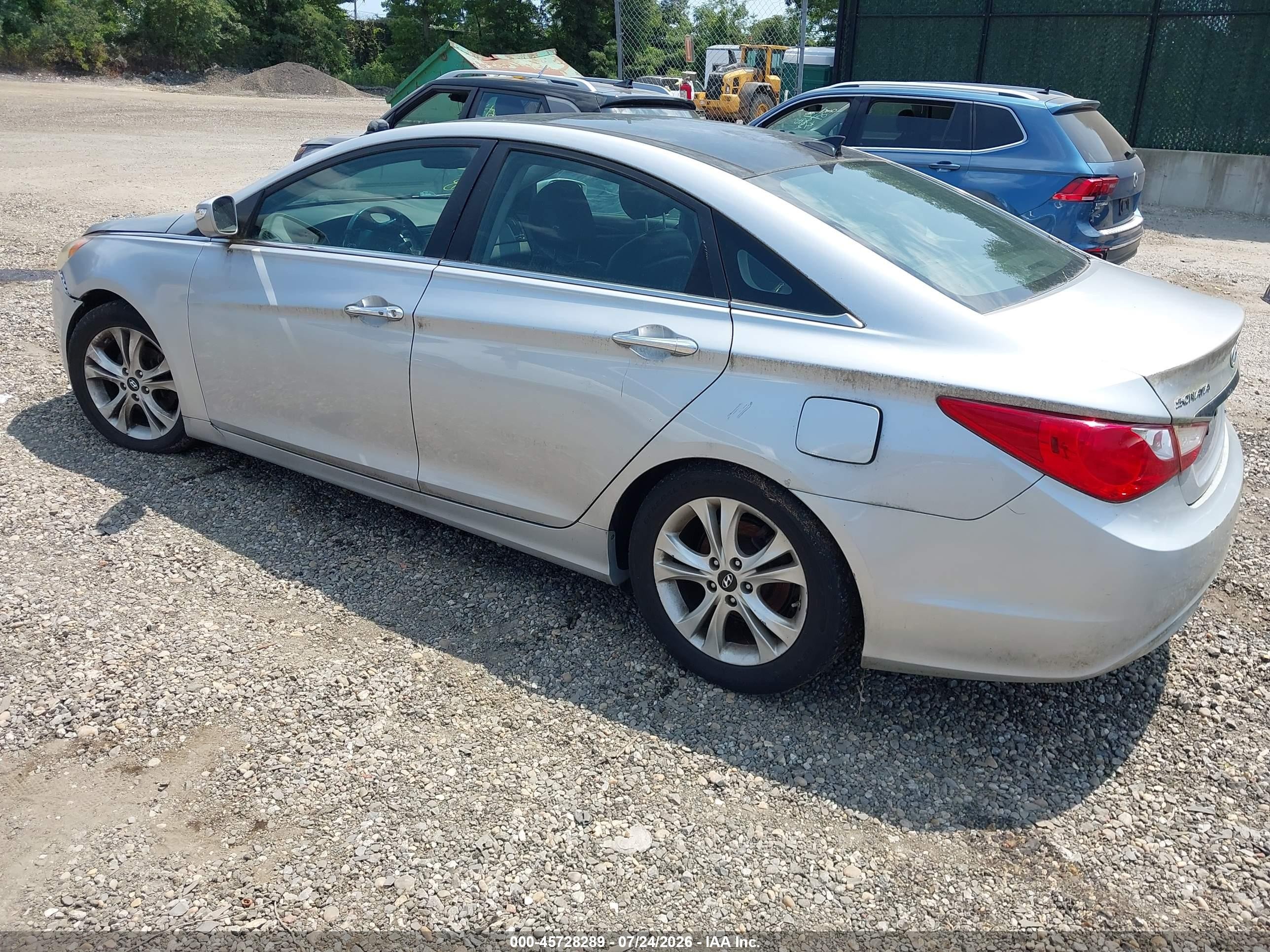 2012 Hyundai Sonata Limited Silver vin: 5NPEC4AC2CH320652