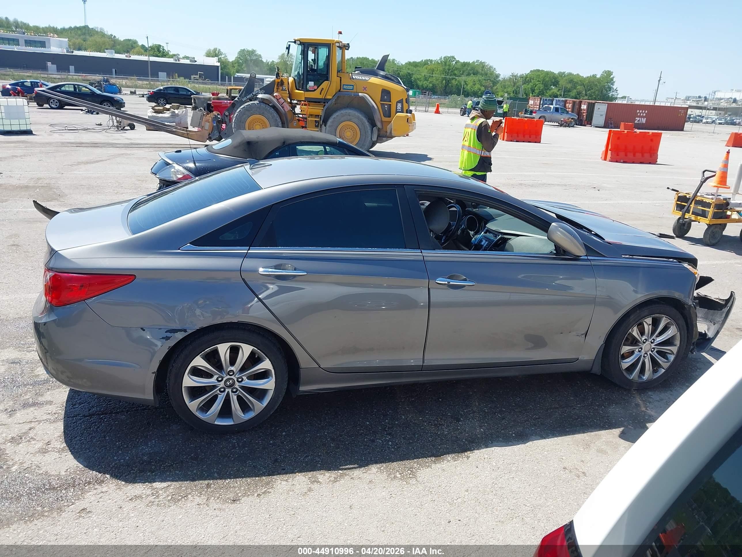 2012 Hyundai Sonata Se Gray vin: 5NPEC4AC2CH450852