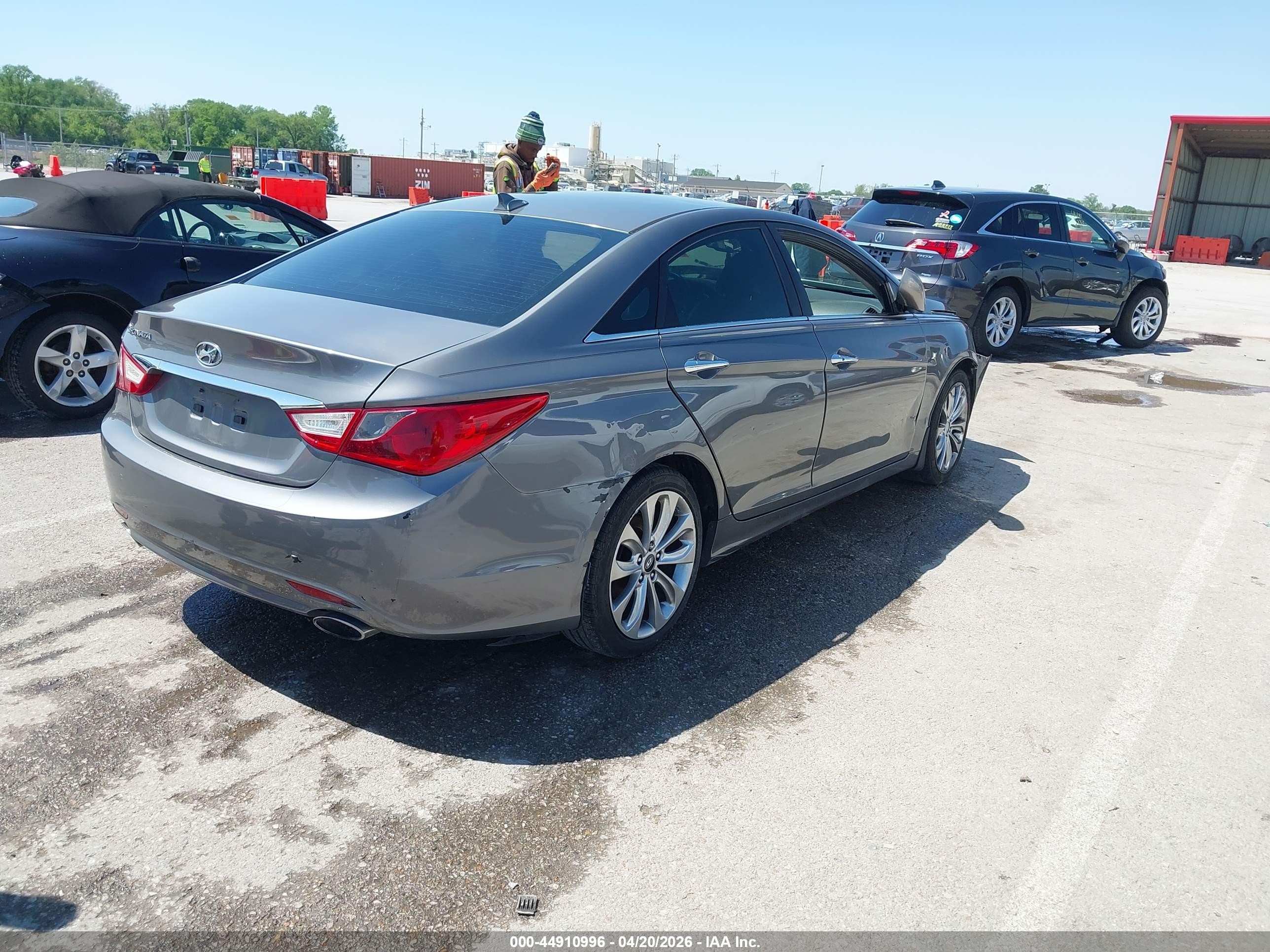 2012 Hyundai Sonata Se Gray vin: 5NPEC4AC2CH450852