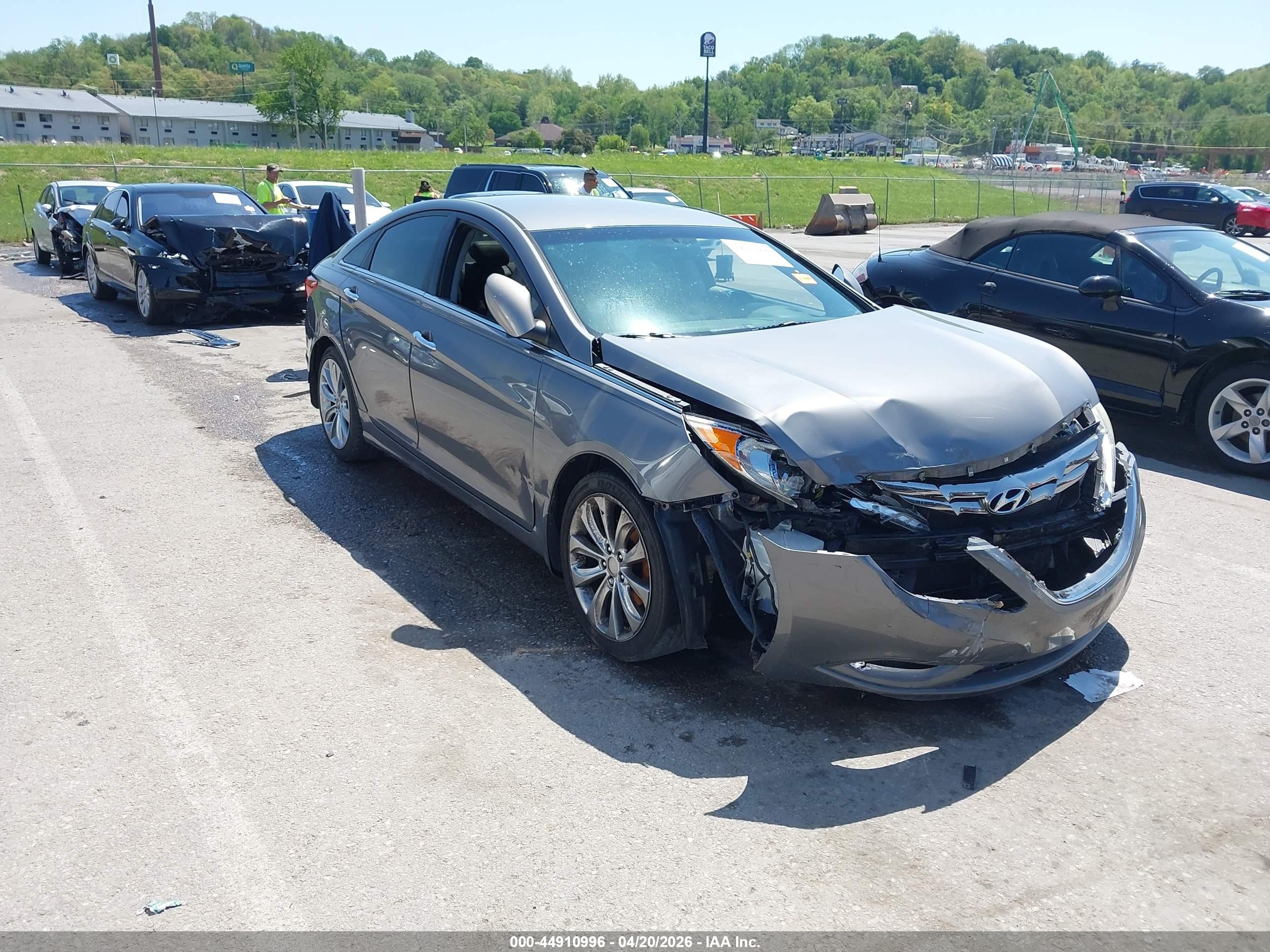 2012 Hyundai Sonata Se Gray vin: 5NPEC4AC2CH450852