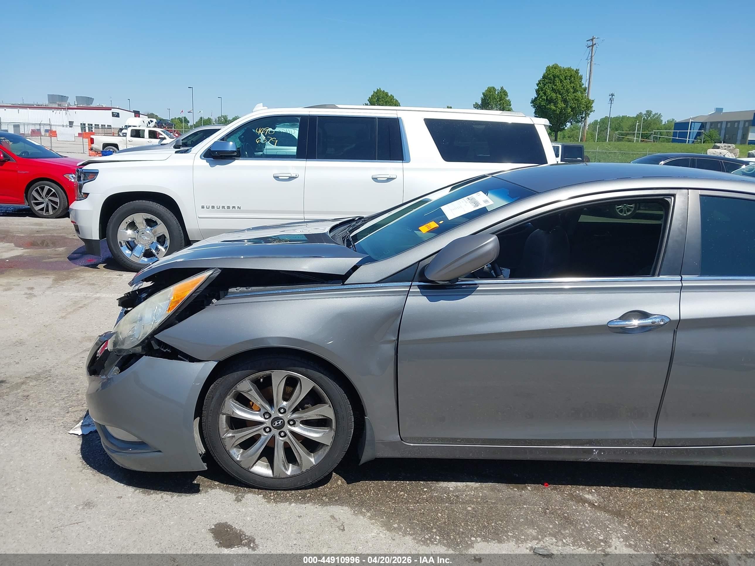2012 Hyundai Sonata Se Gray vin: 5NPEC4AC2CH450852
