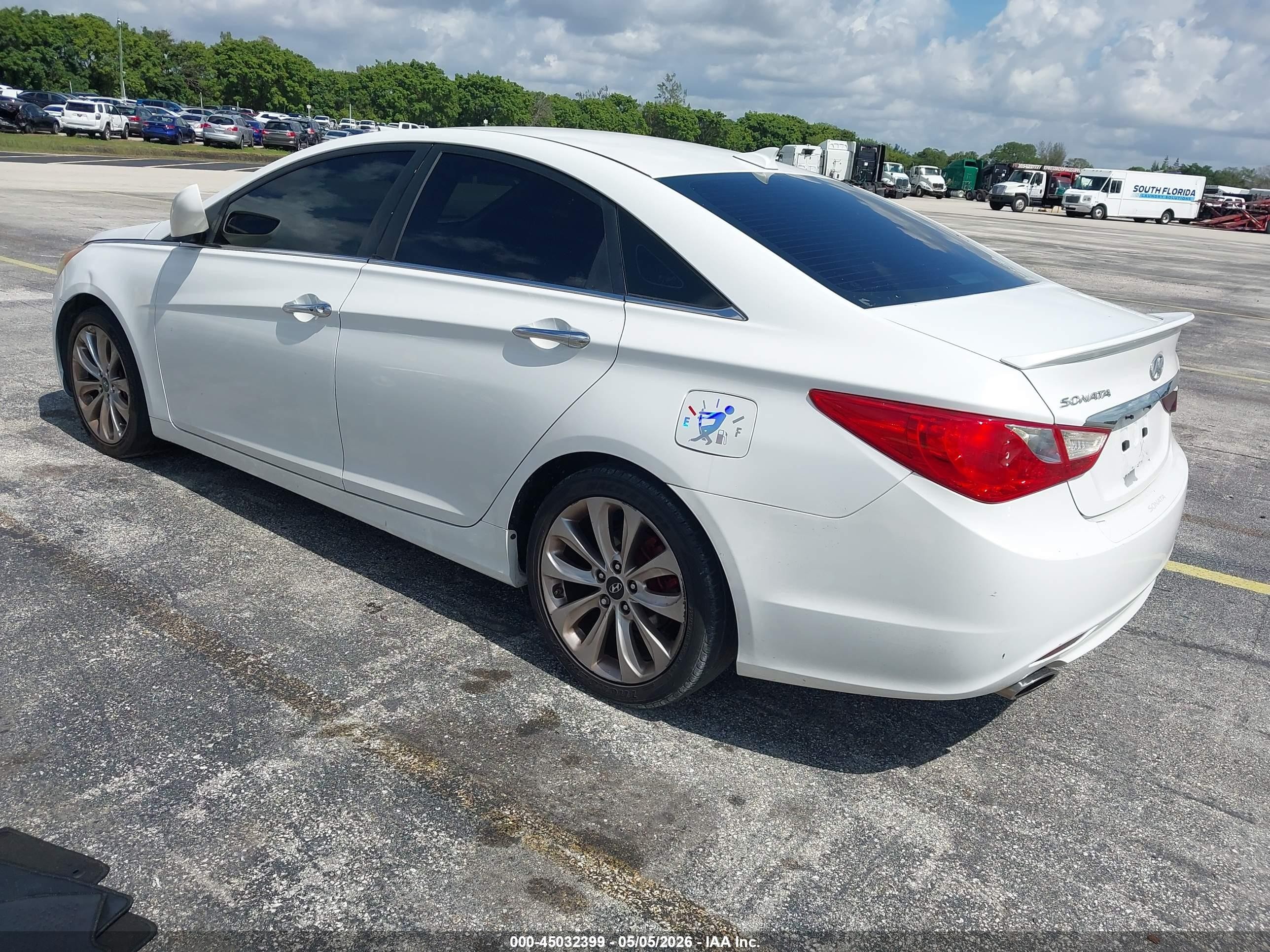 2012 Hyundai Sonata Se Белый vin: 5NPEC4AC2CH461916