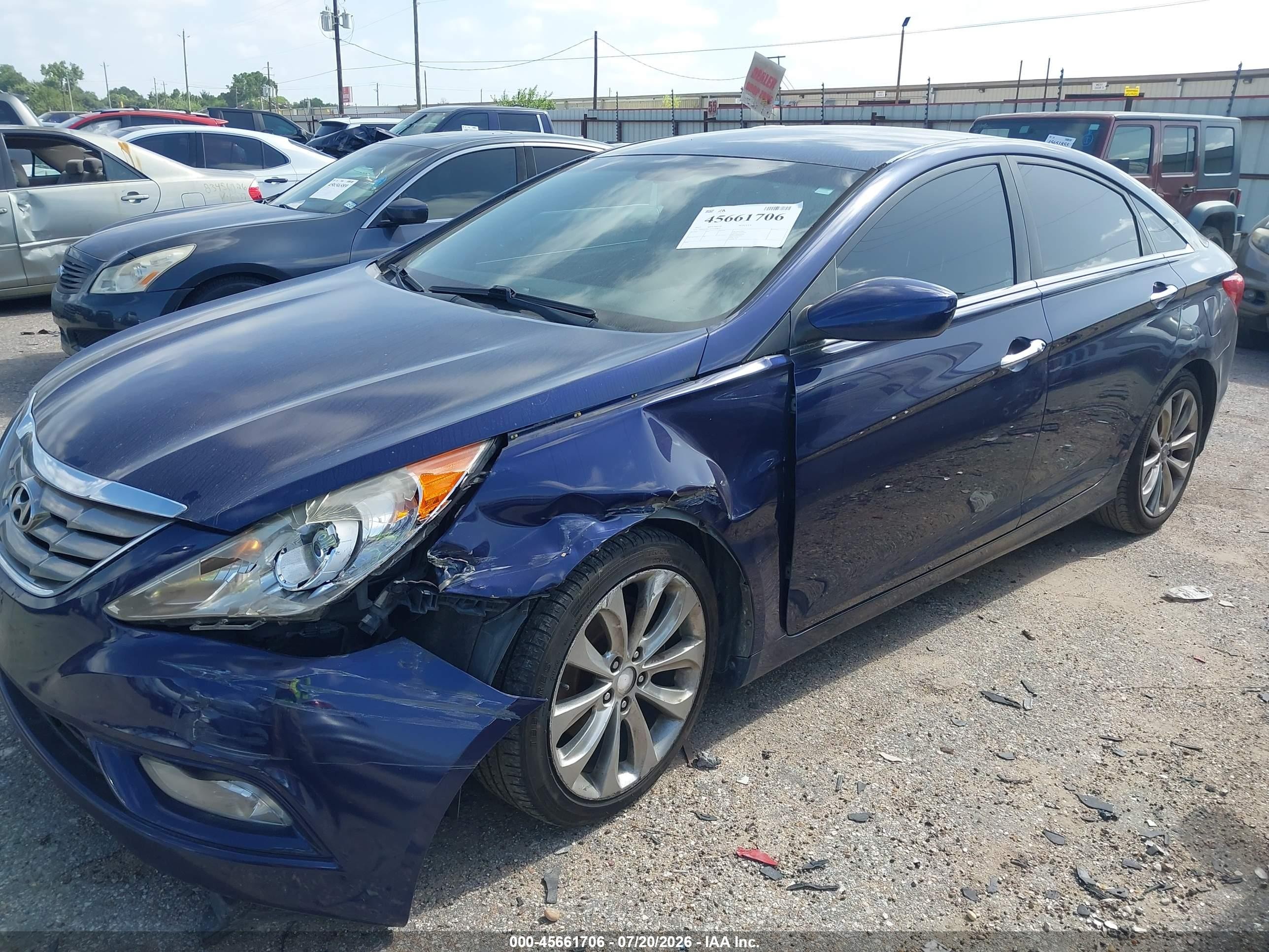 2012 Hyundai Sonata Se Blue vin: 5NPEC4AC2CH488811