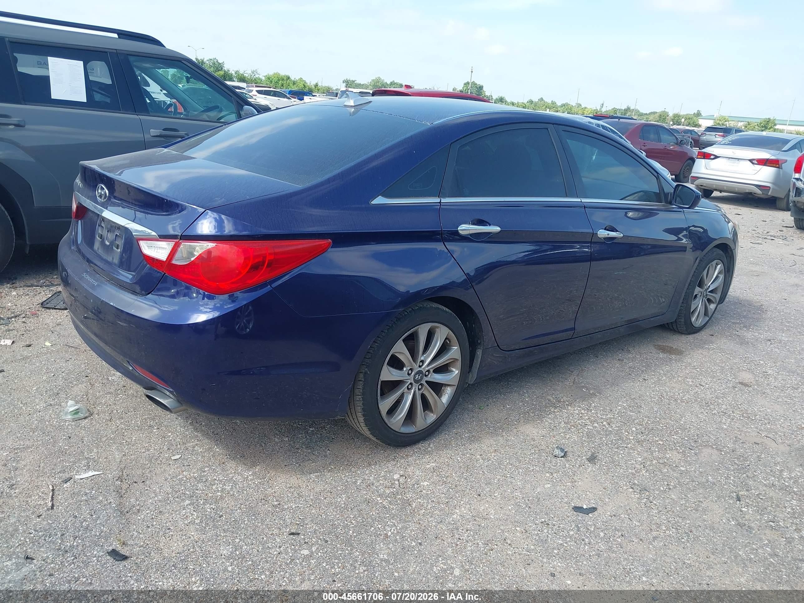 2012 Hyundai Sonata Se Blue vin: 5NPEC4AC2CH488811